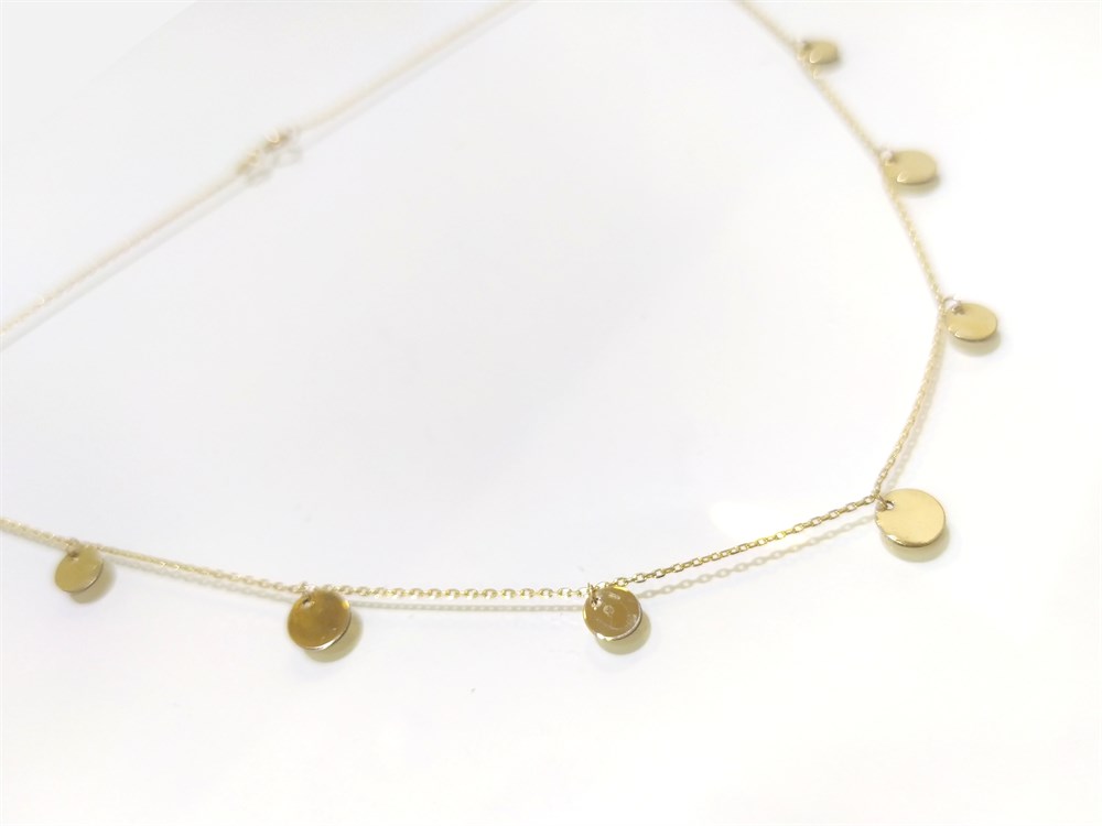 Pullu Kolye 14 Ayar Altın