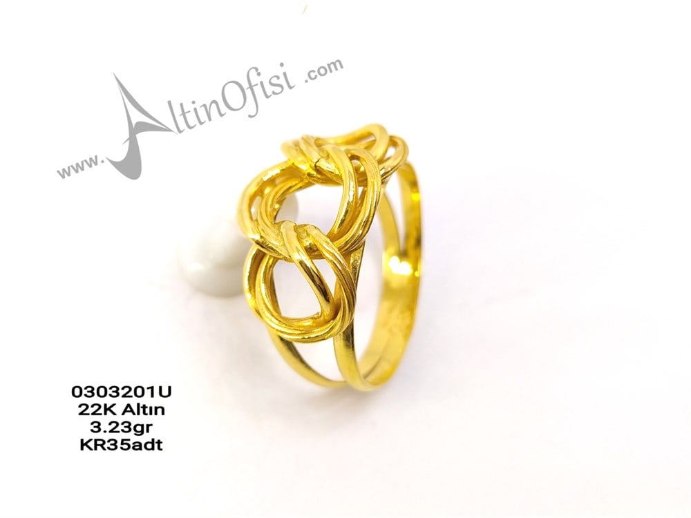 Saman Yolu Yüzük 22 Ayar Altın