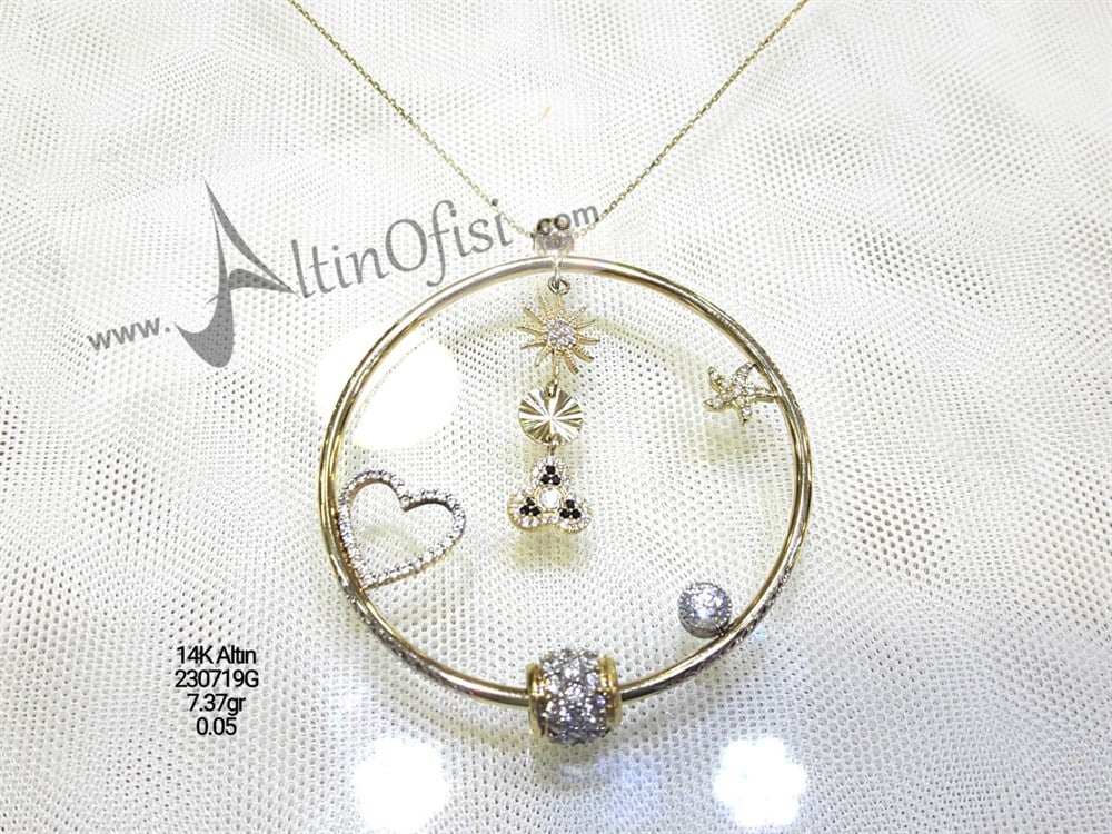 Şans Kolye 14 Ayar Altın