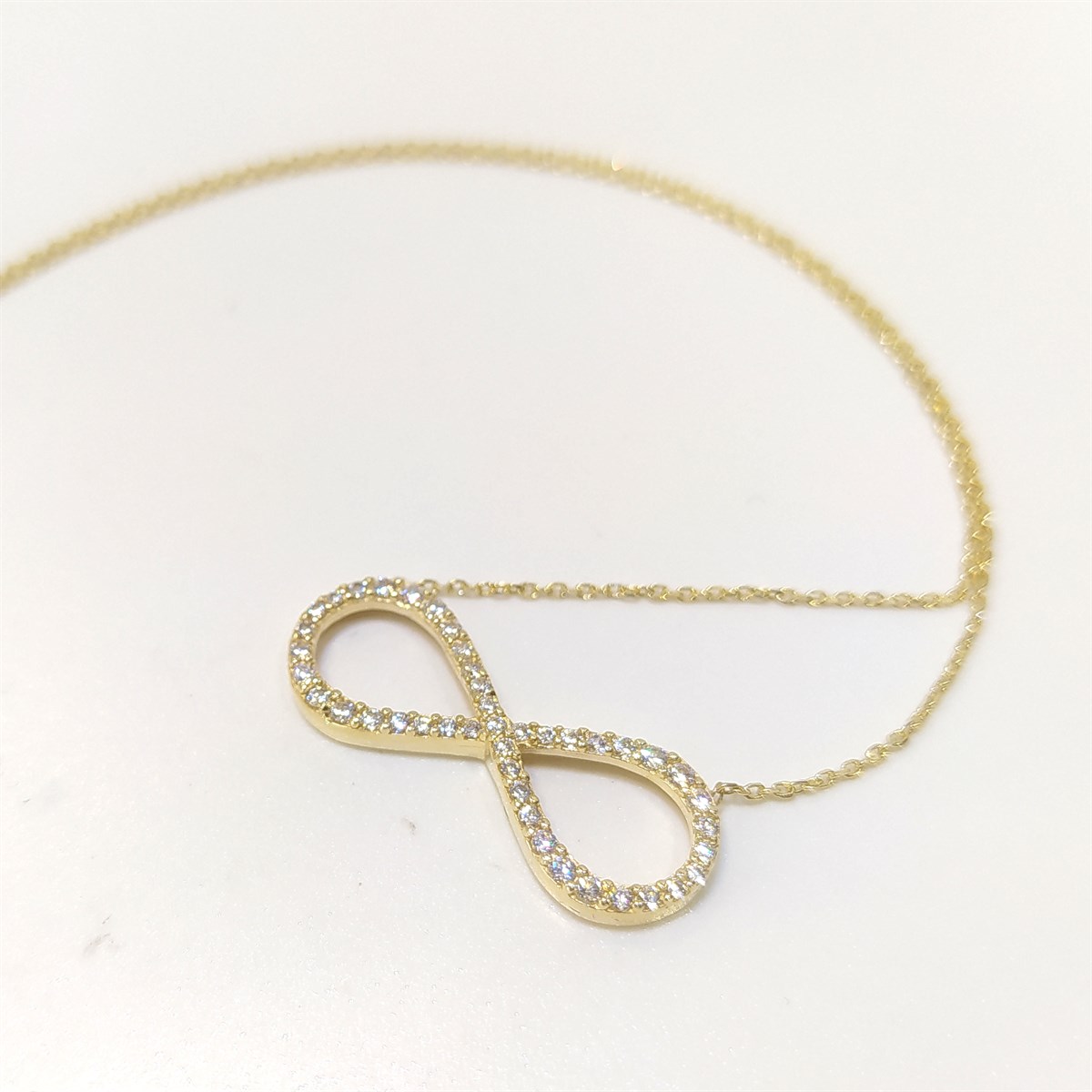 Sonsuzluk Kolye 14 Ayar Altın 