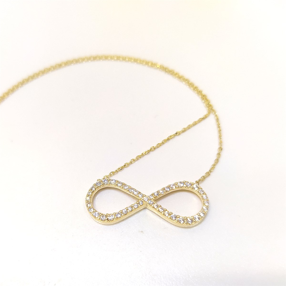 Sonsuzluk Kolye 14 Ayar Altın 