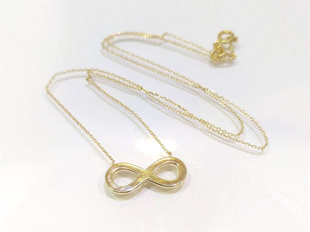 Sonsuzluk Kolye 14 Ayar Altın