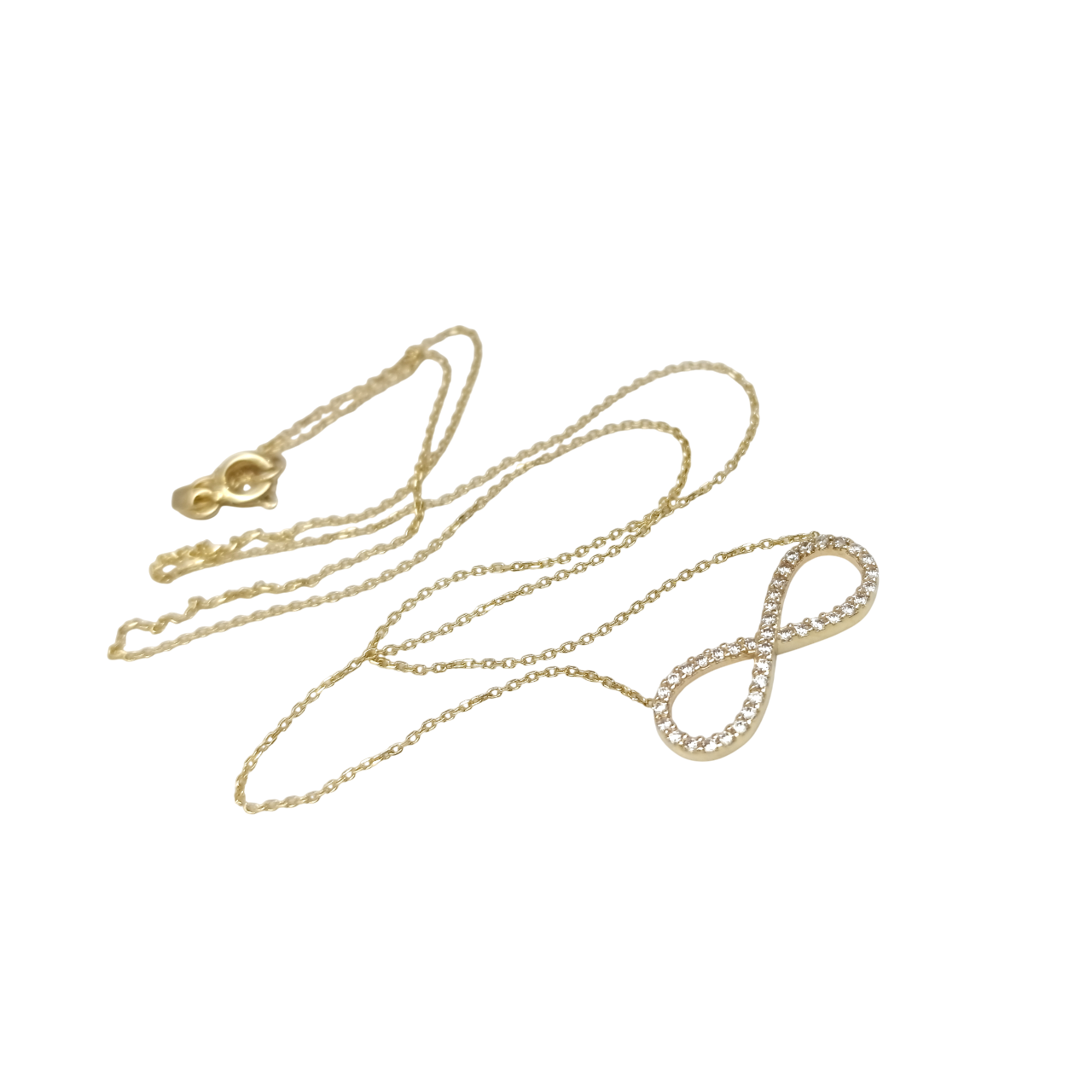 Sonsuzluk Kolye 14 Ayar Altın HD VİDEOLU