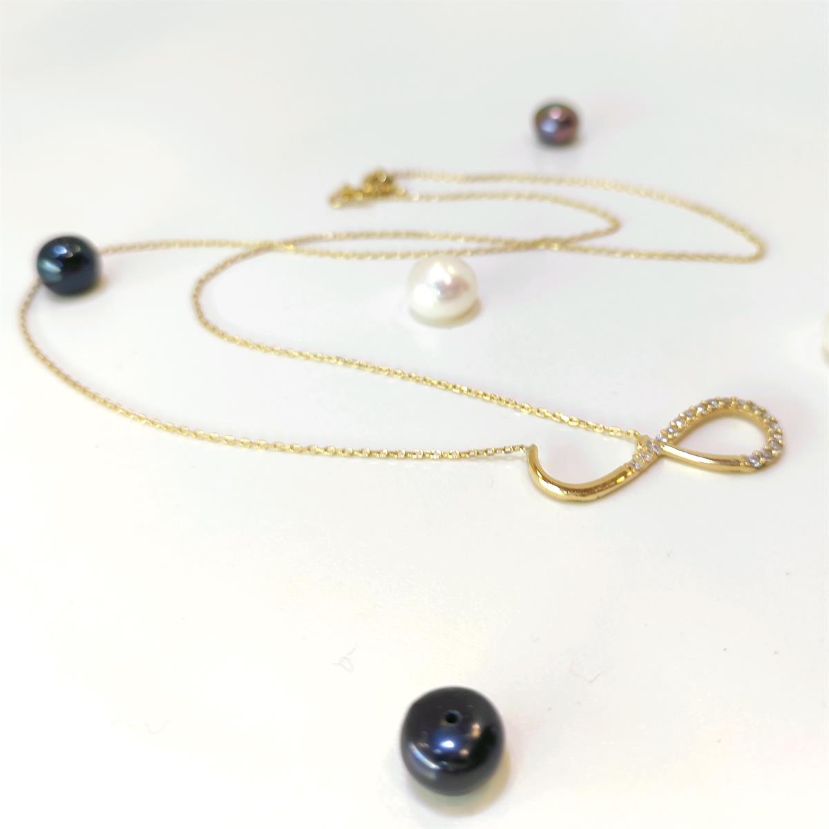 Sonsuzluk Kolye 14 Ayar Altın HD VİDEOLU