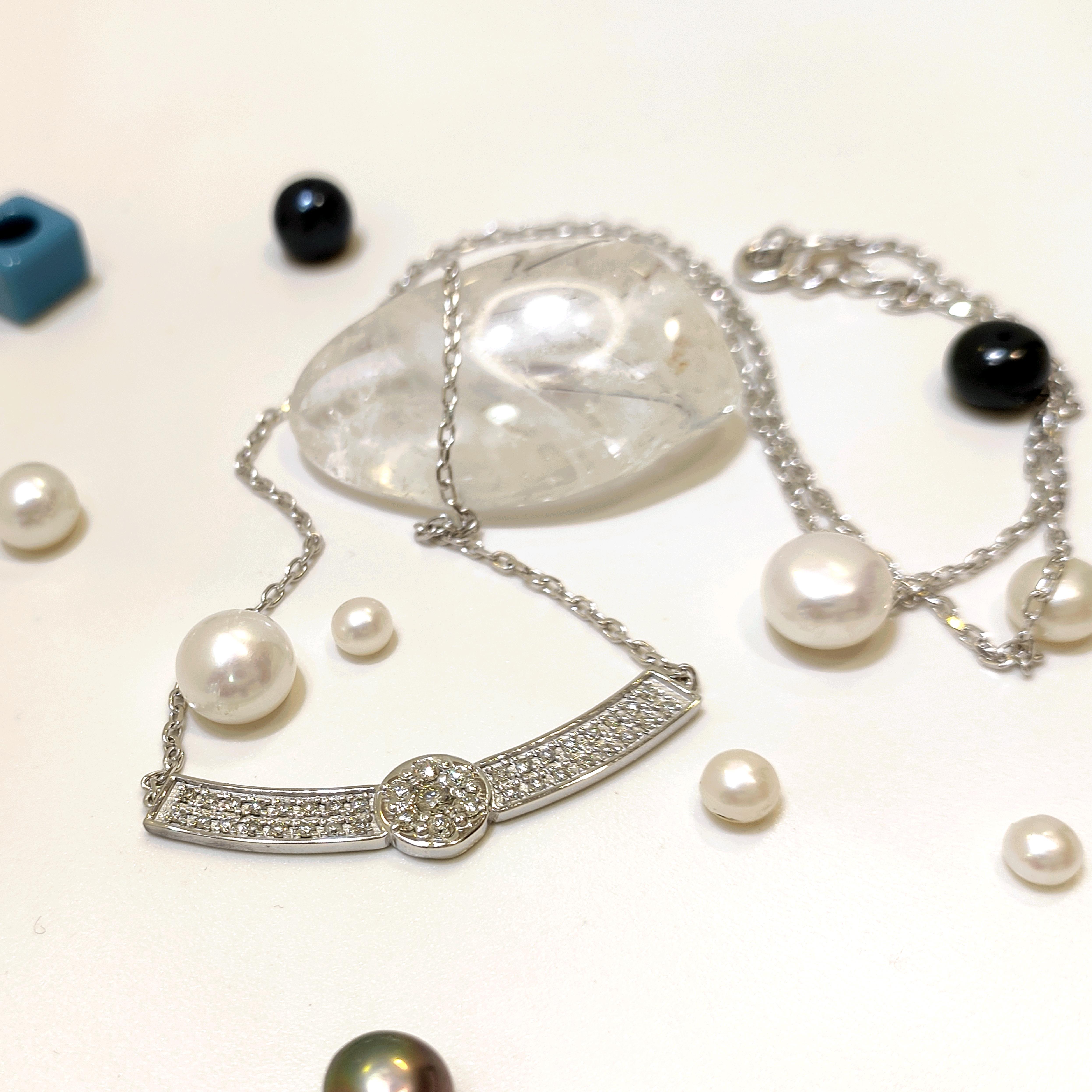 Su Yolu Kronet Pırlanta Taşlı Kolye 14 Ayar Altın HD VİDEOLU