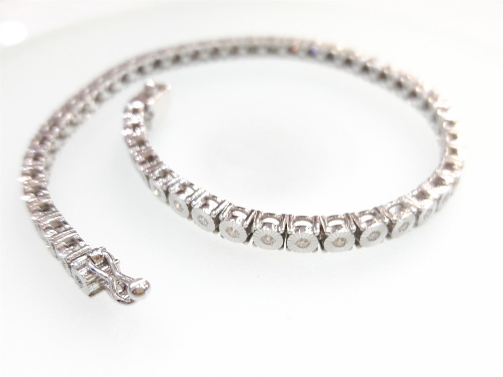 Suyolu Pırlanta Taşlı Bileklik 0,41ct 10,66gr 14K Altın