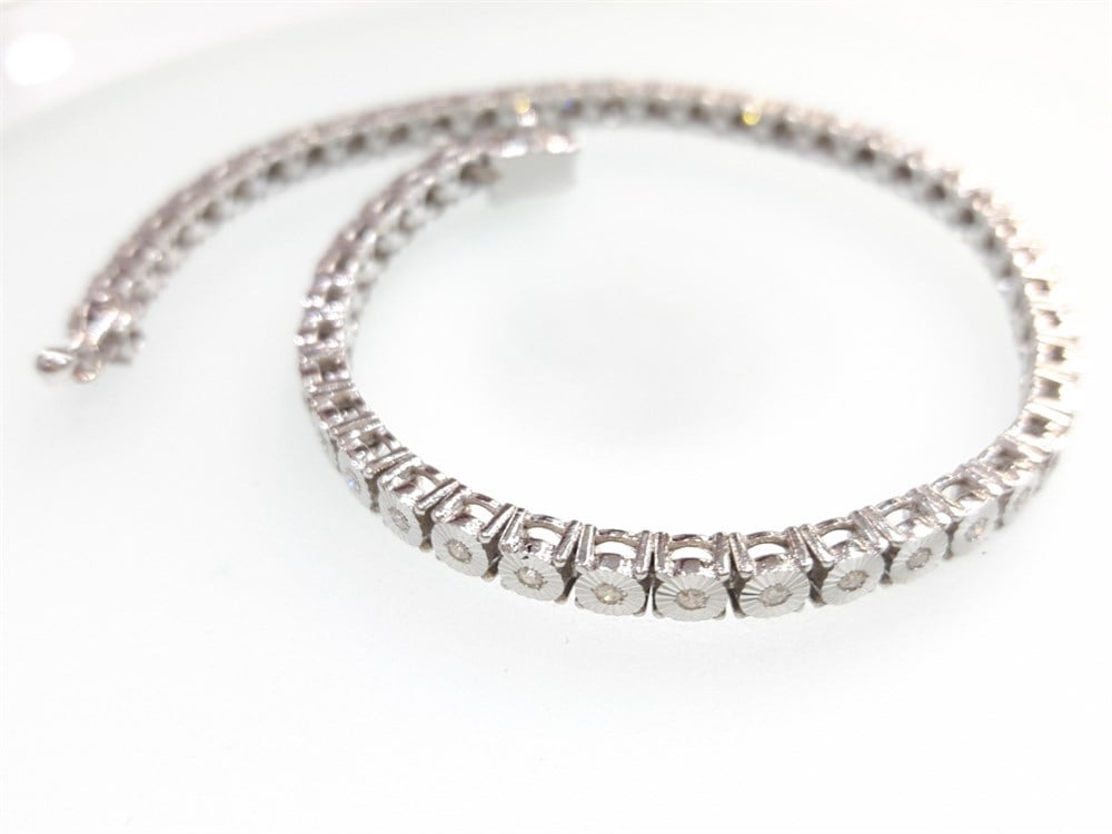 Suyolu Pırlanta Taşlı Bileklik 0,41ct 10,66gr 14K Altın