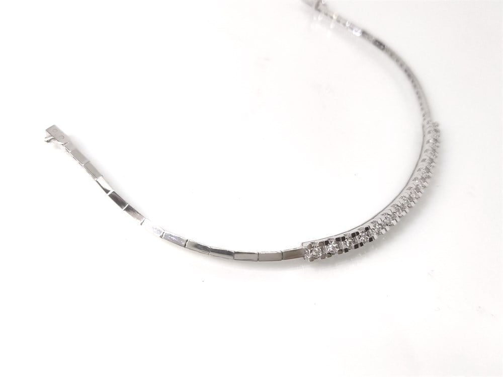 Suyolu Pırlanta Taşlı Bileklik 14K Altın