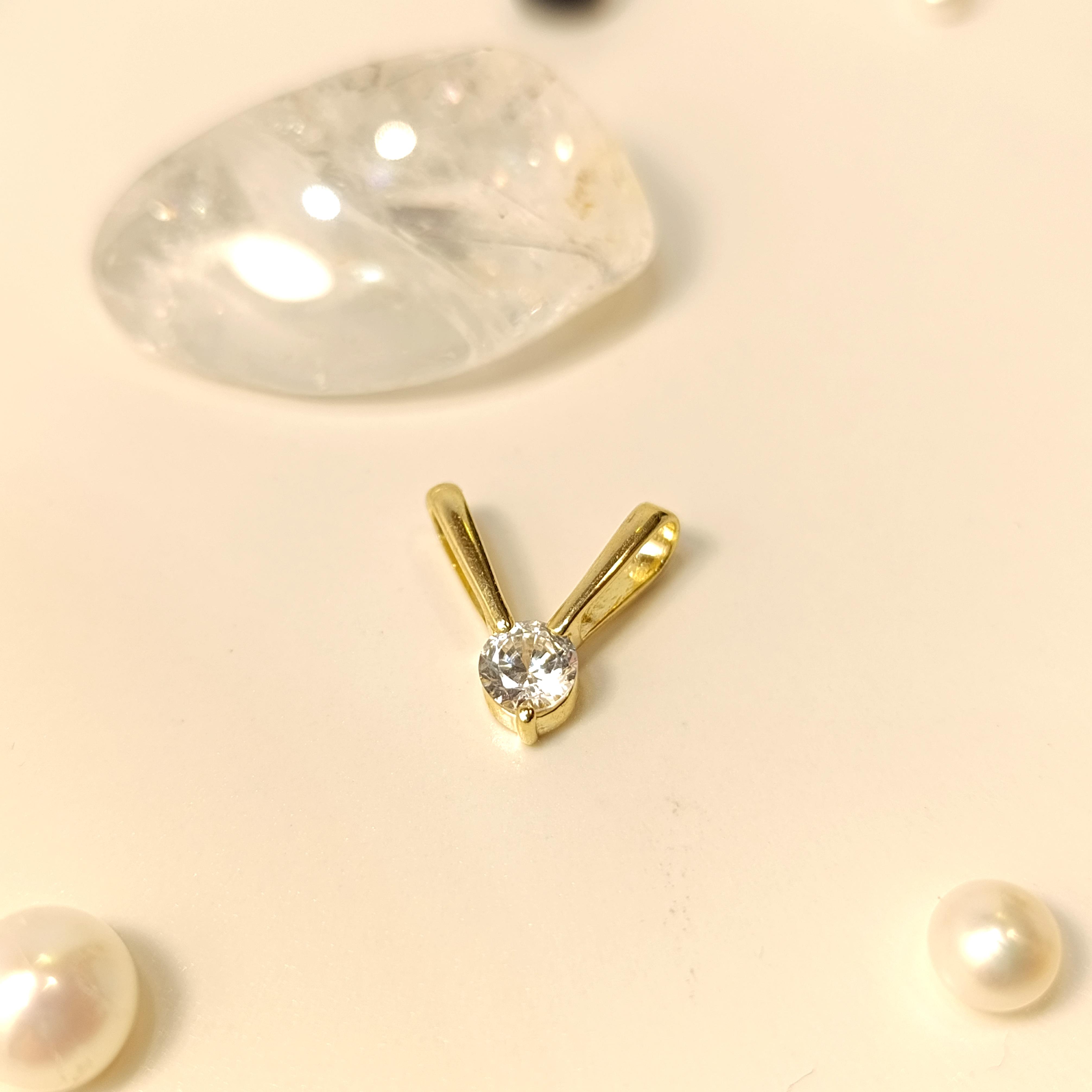 Taş  Kolye 14 Ayar  Altın HD VİDEOLU