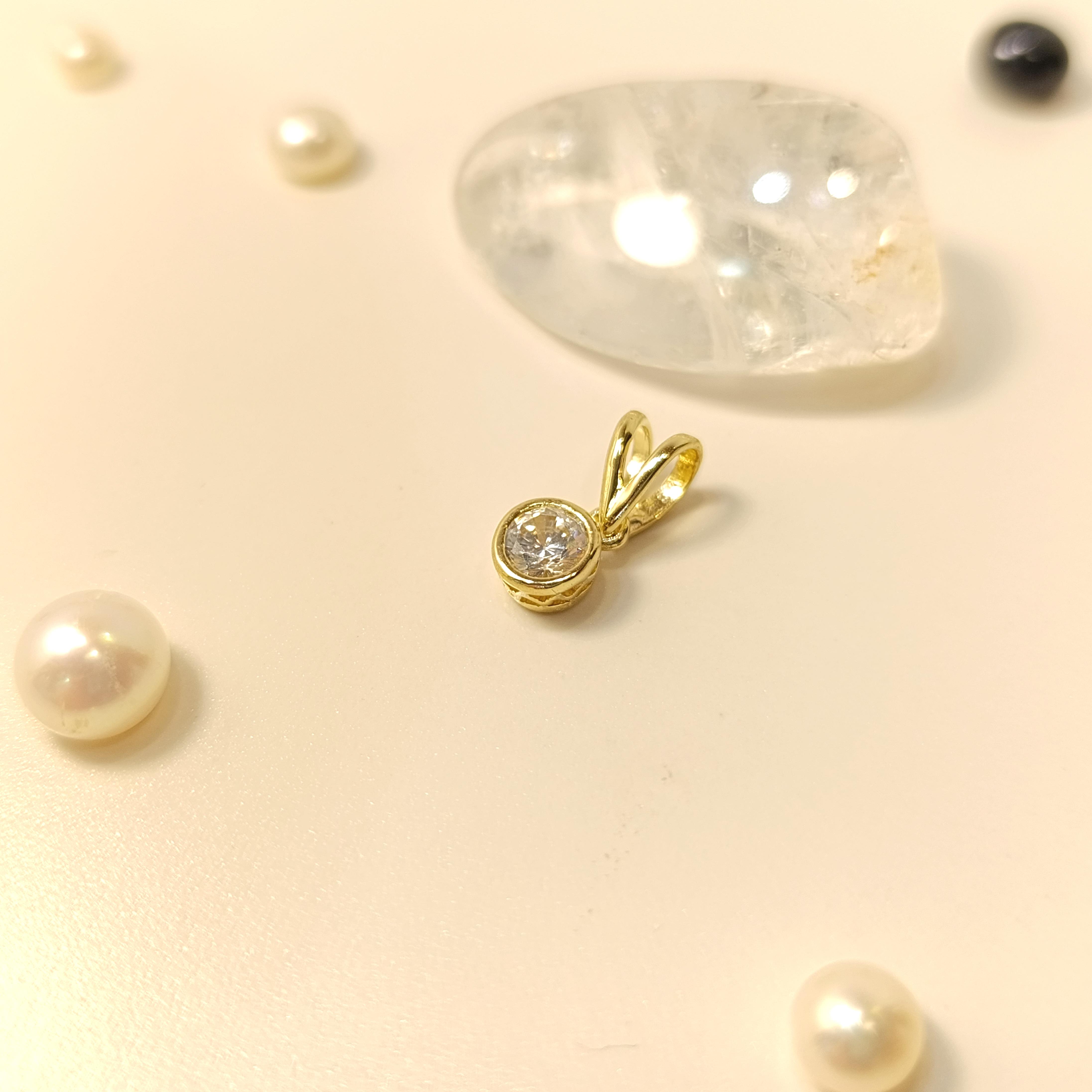 Taş  Kolye 14 Ayar  Altın HD VİDEOLU