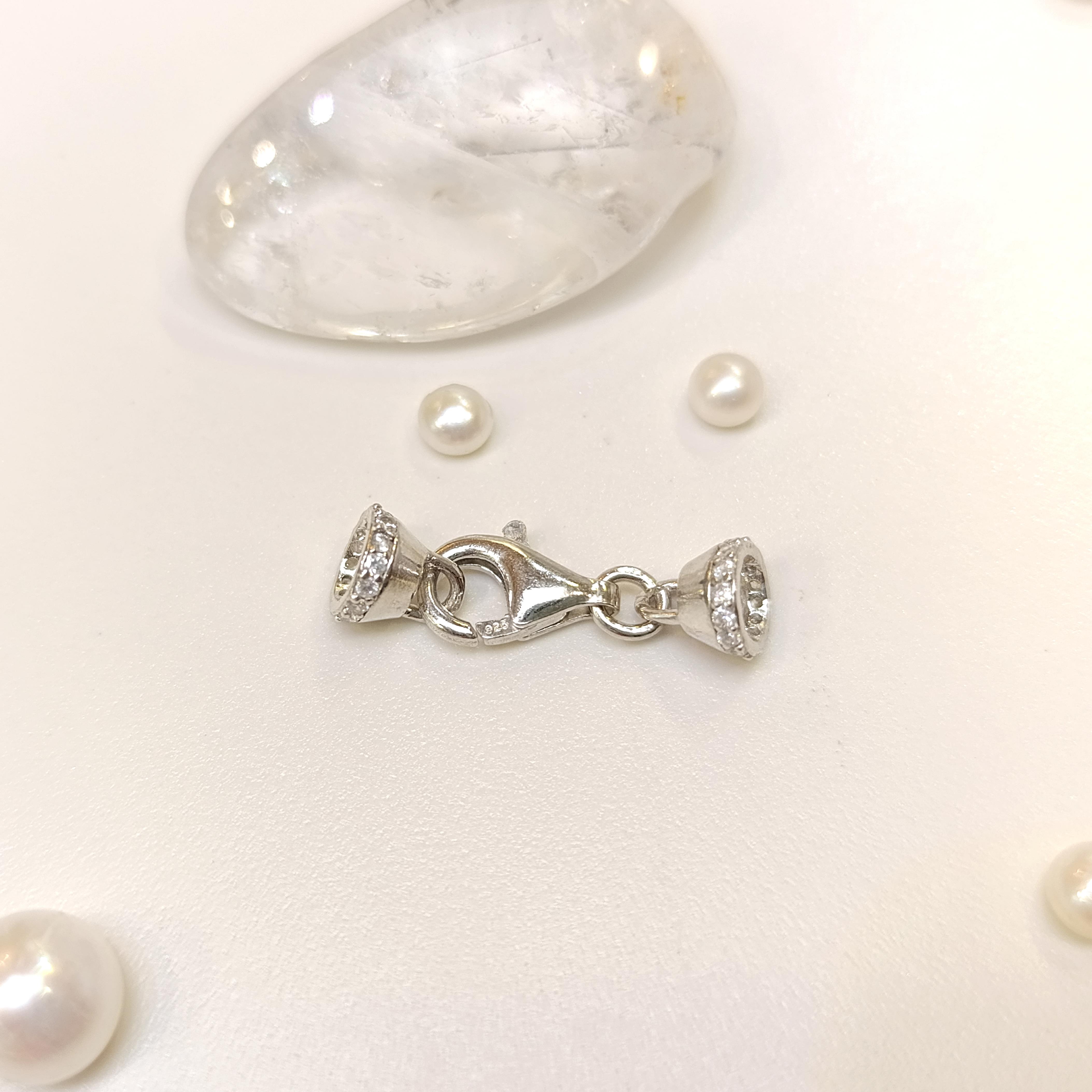 Taşlı İnci ve Taş Dizmek için Kilit 925 Ayar Gümüş HD VİDEOLU