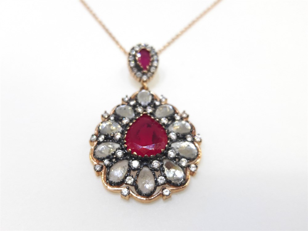 Taşlı Kolye 14 Ayar Altın