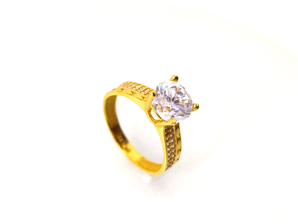 Tektaş Yüzük 22 Ayar Altın