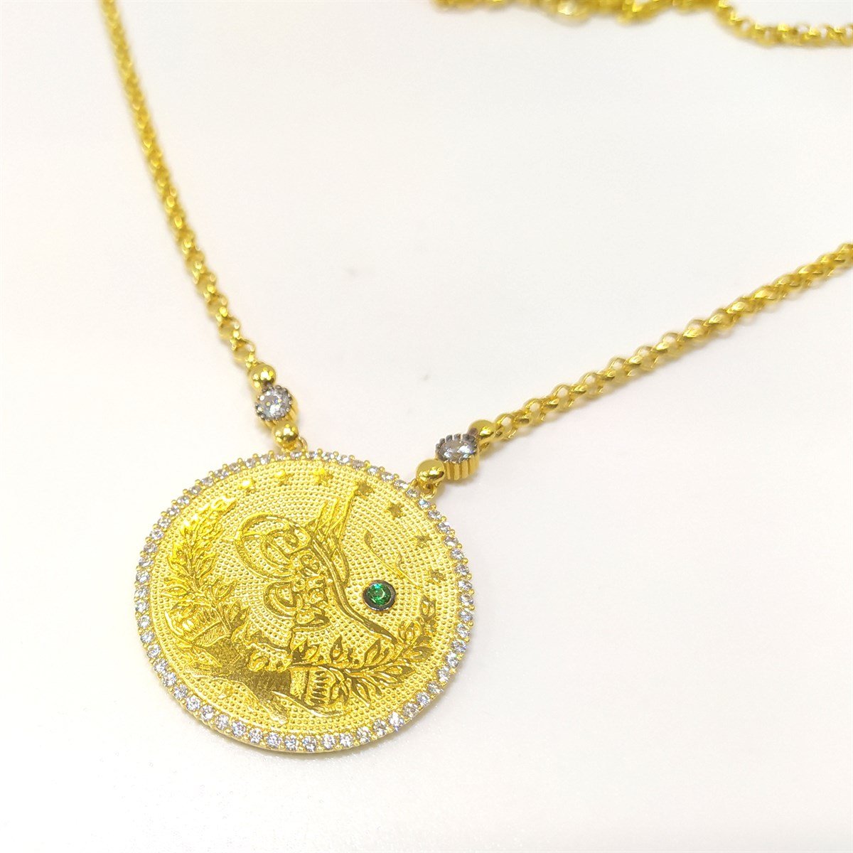 Tuğralı Kolye 14 Ayar Altın 