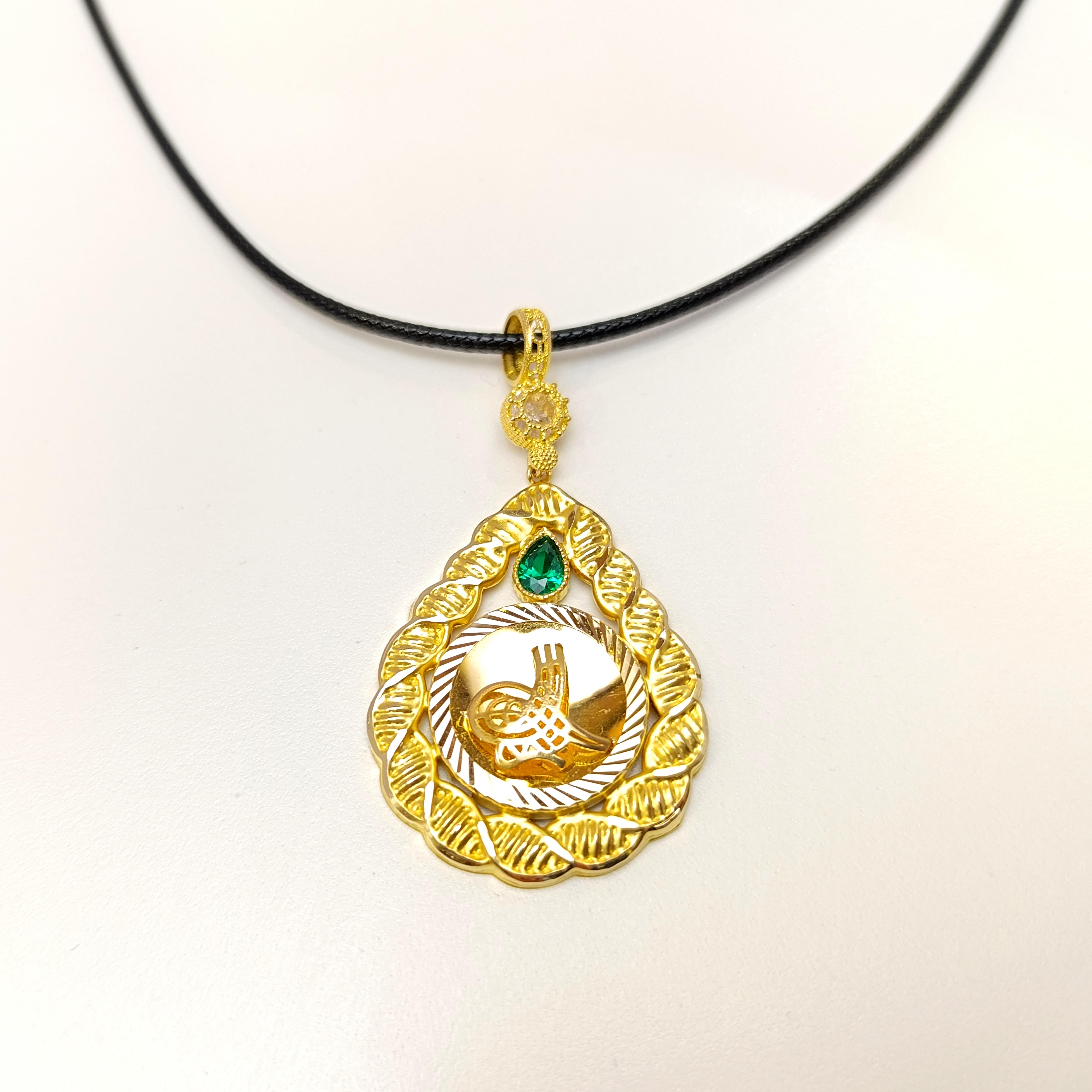 Tuğralı Kolye 14 Ayar Altın HD VİDEOLU