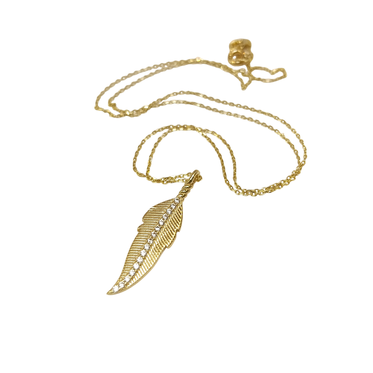 Tüy Kolye 14 Ayar Altın HD VİDEOLU