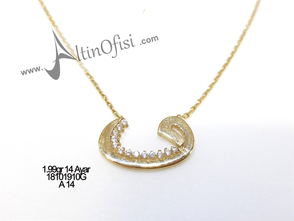Vav Kolye 14 Ayar Altın