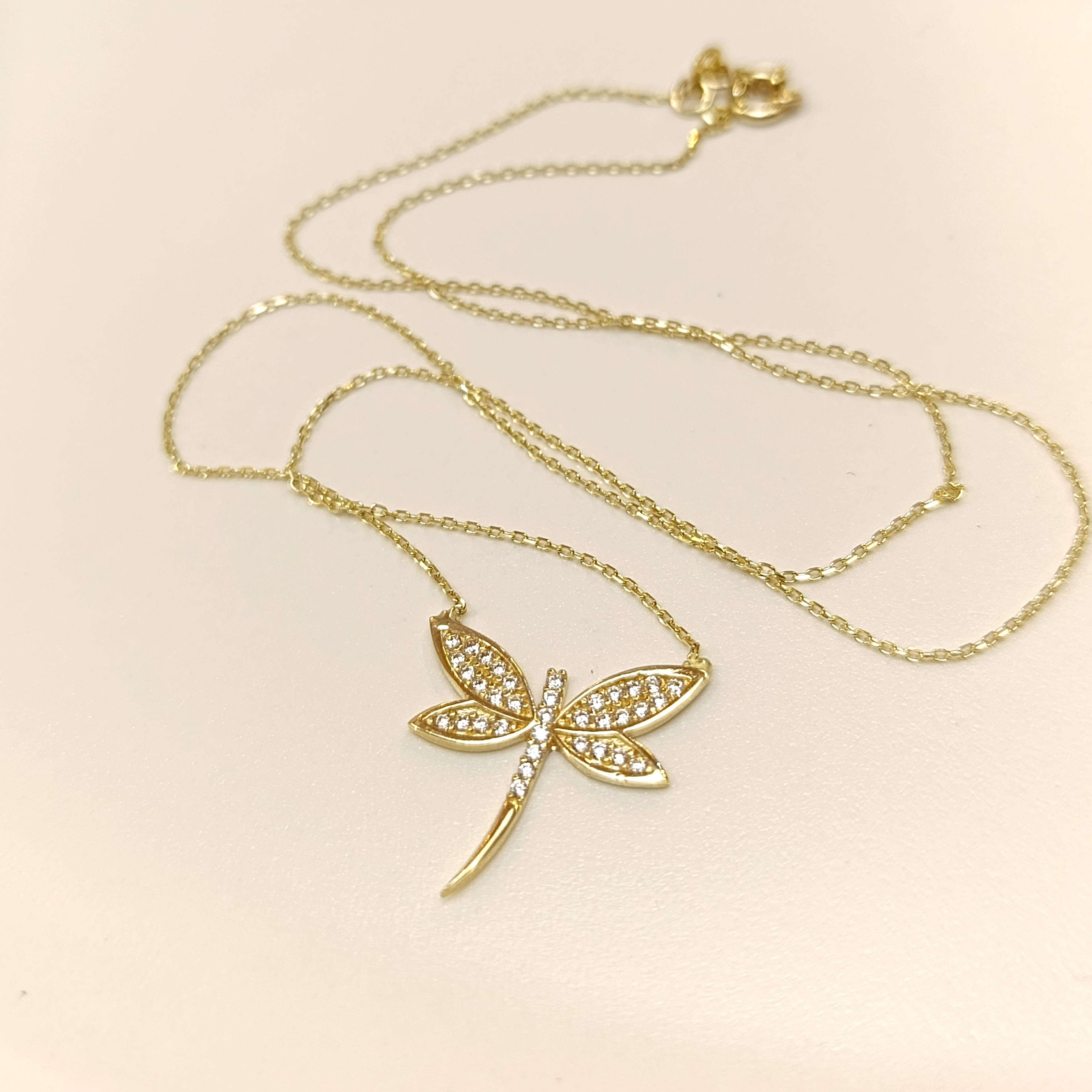 Yusufçuk Kolye 14 Ayar Altın  HD VİDEOLU