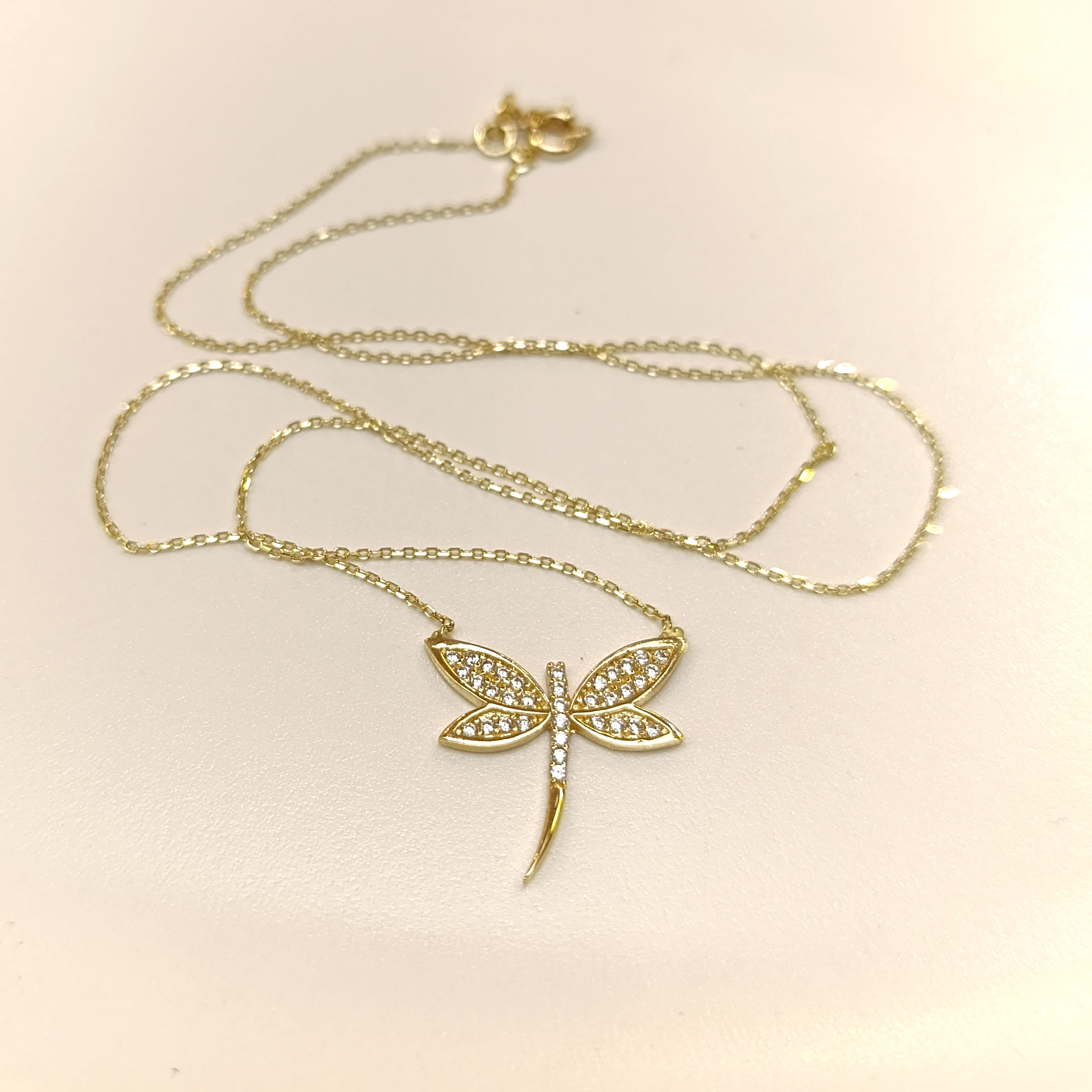 Yusufçuk Kolye 14 Ayar Altın  HD VİDEOLU