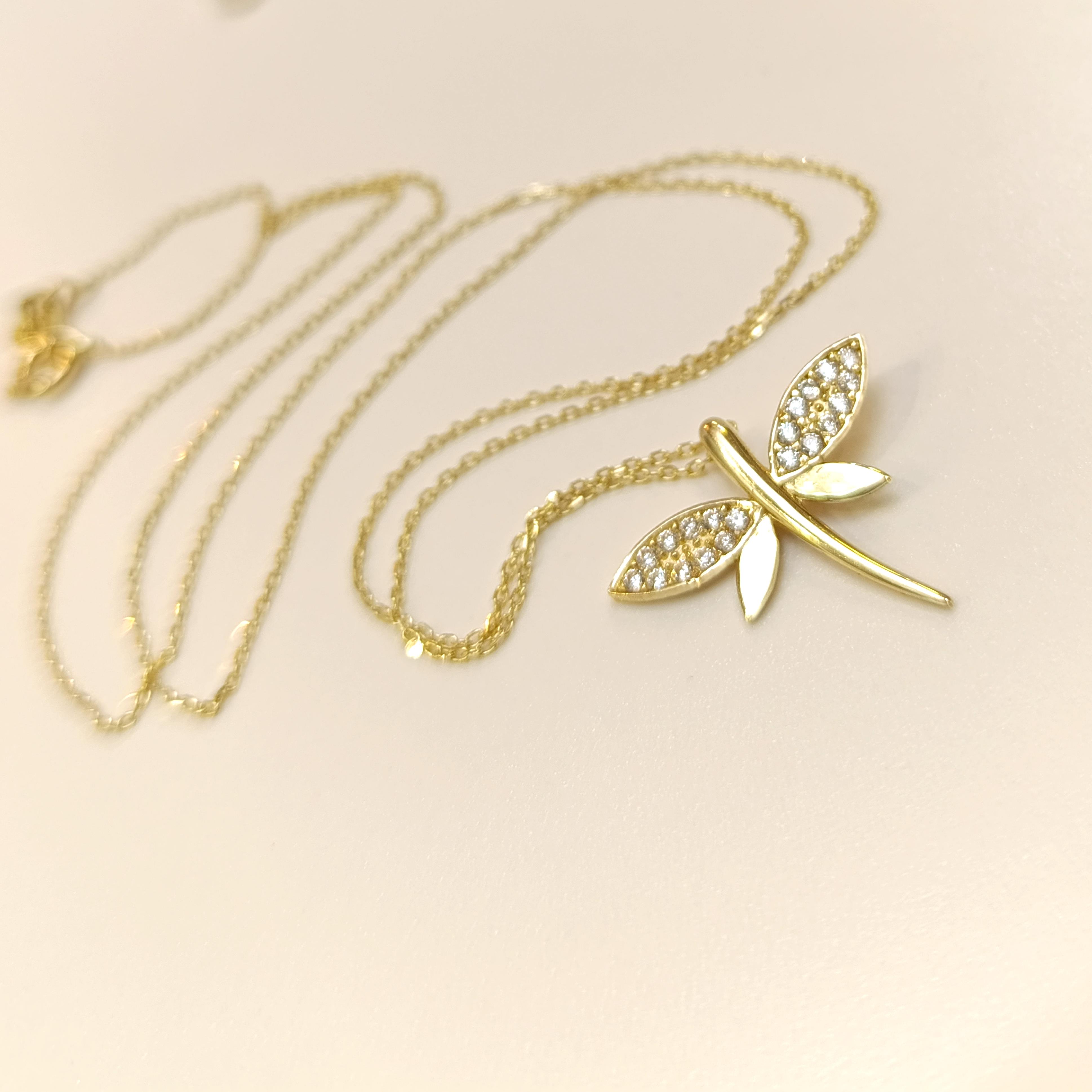 Yusufçuk Kolye 14 Ayar Altın  HD VİDEOLU