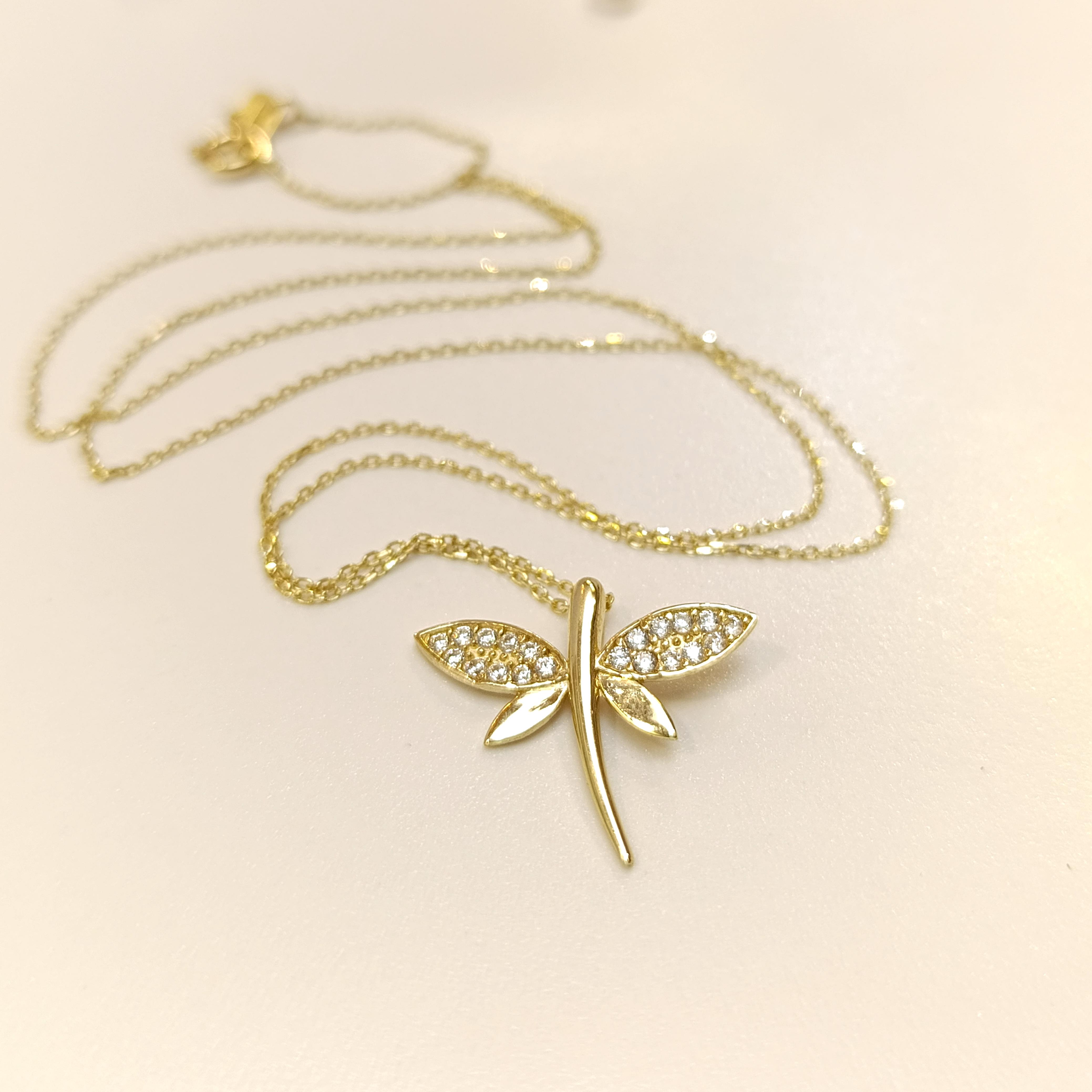 Yusufçuk Kolye 14 Ayar Altın  HD VİDEOLU