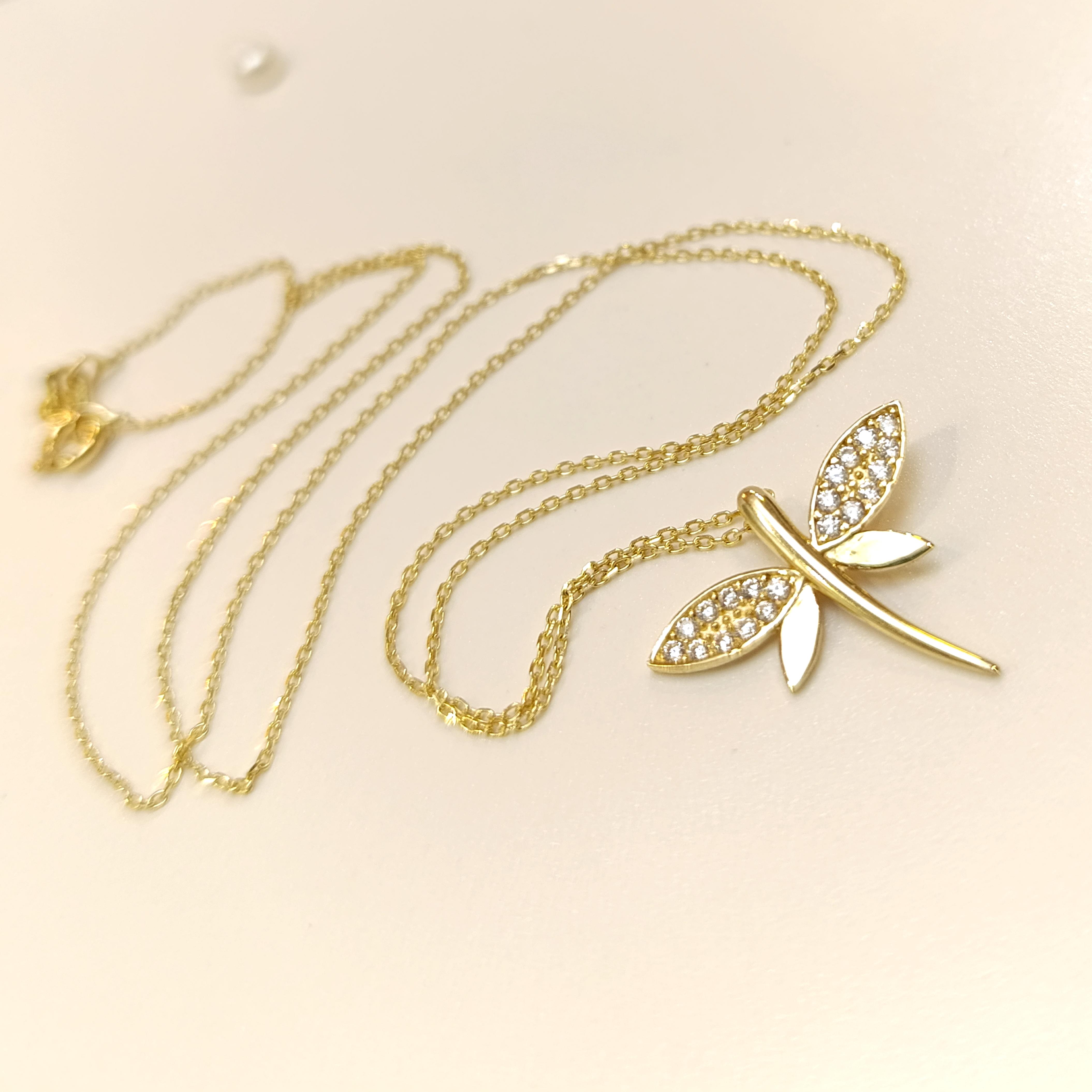 Yusufçuk Kolye 14 Ayar Altın  HD VİDEOLU