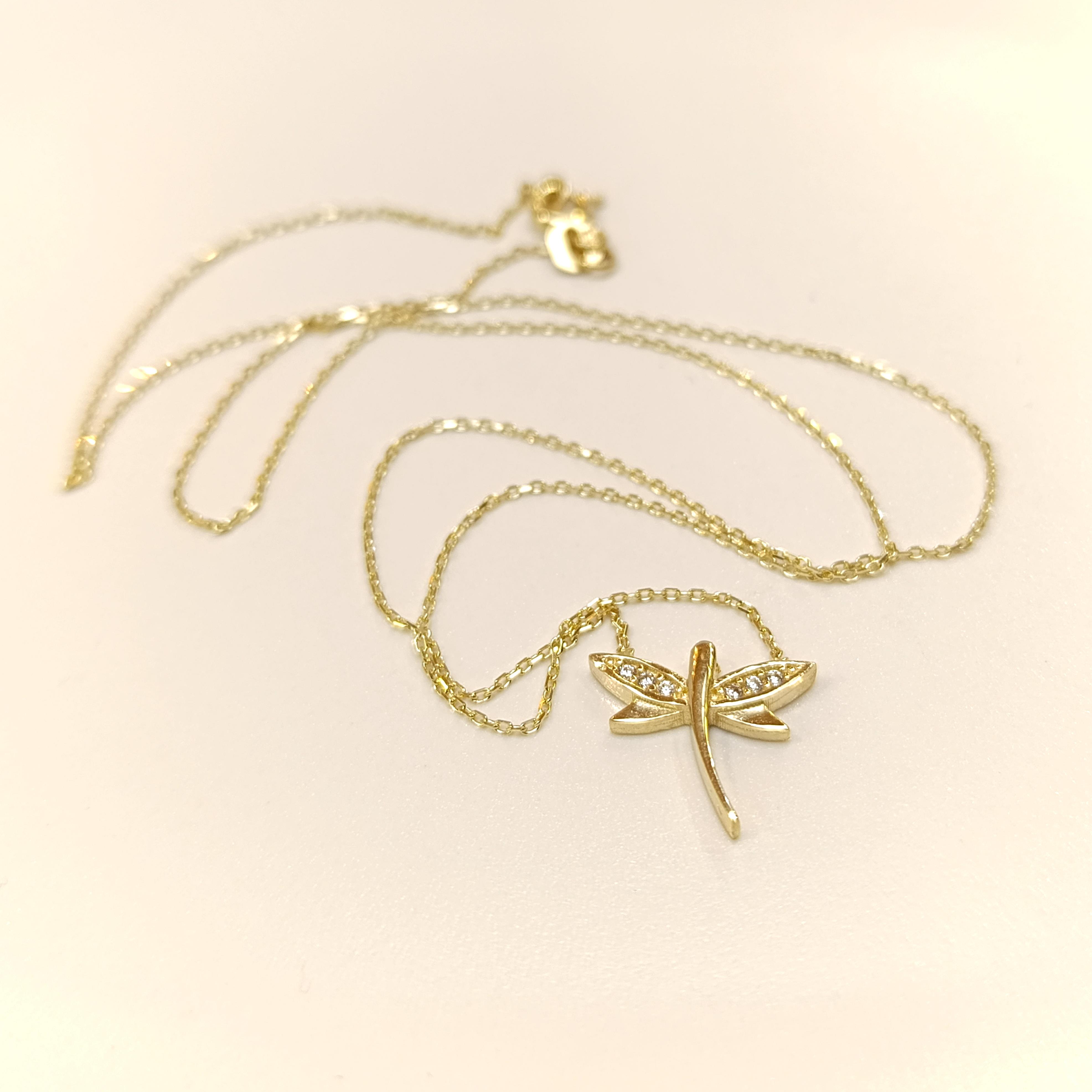 Yusufçuk Kolye 14 Ayar Altın  HD VİDEOLU