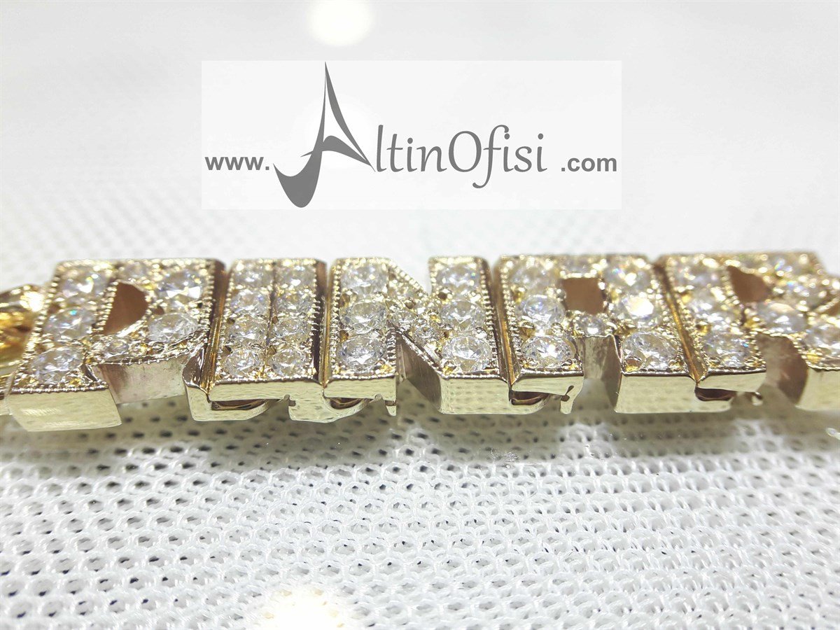 İsim Künye 14 ayar Altın