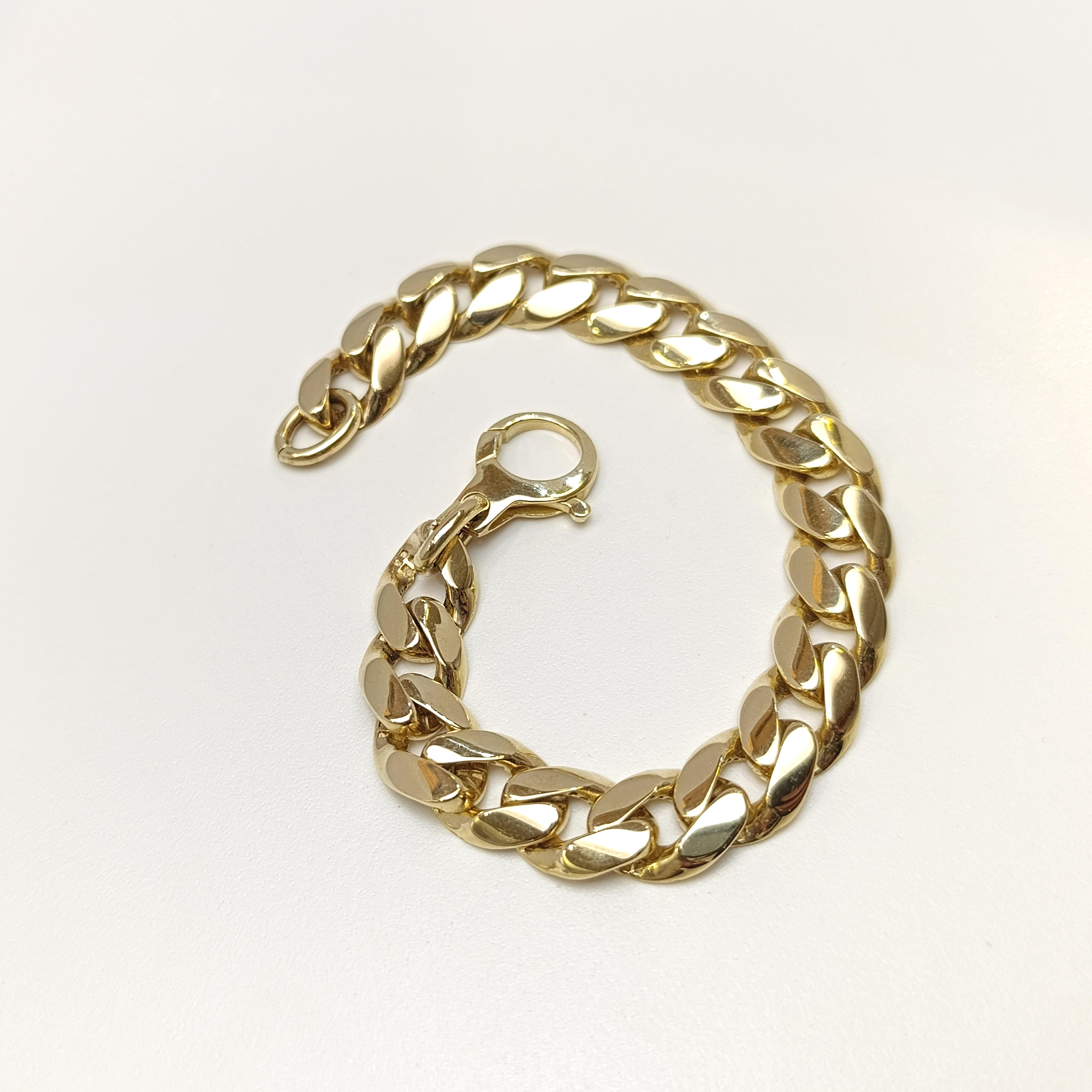 11mm Gurmet Bileklik Künye 14 Ayar Altın HD VİDEOLU