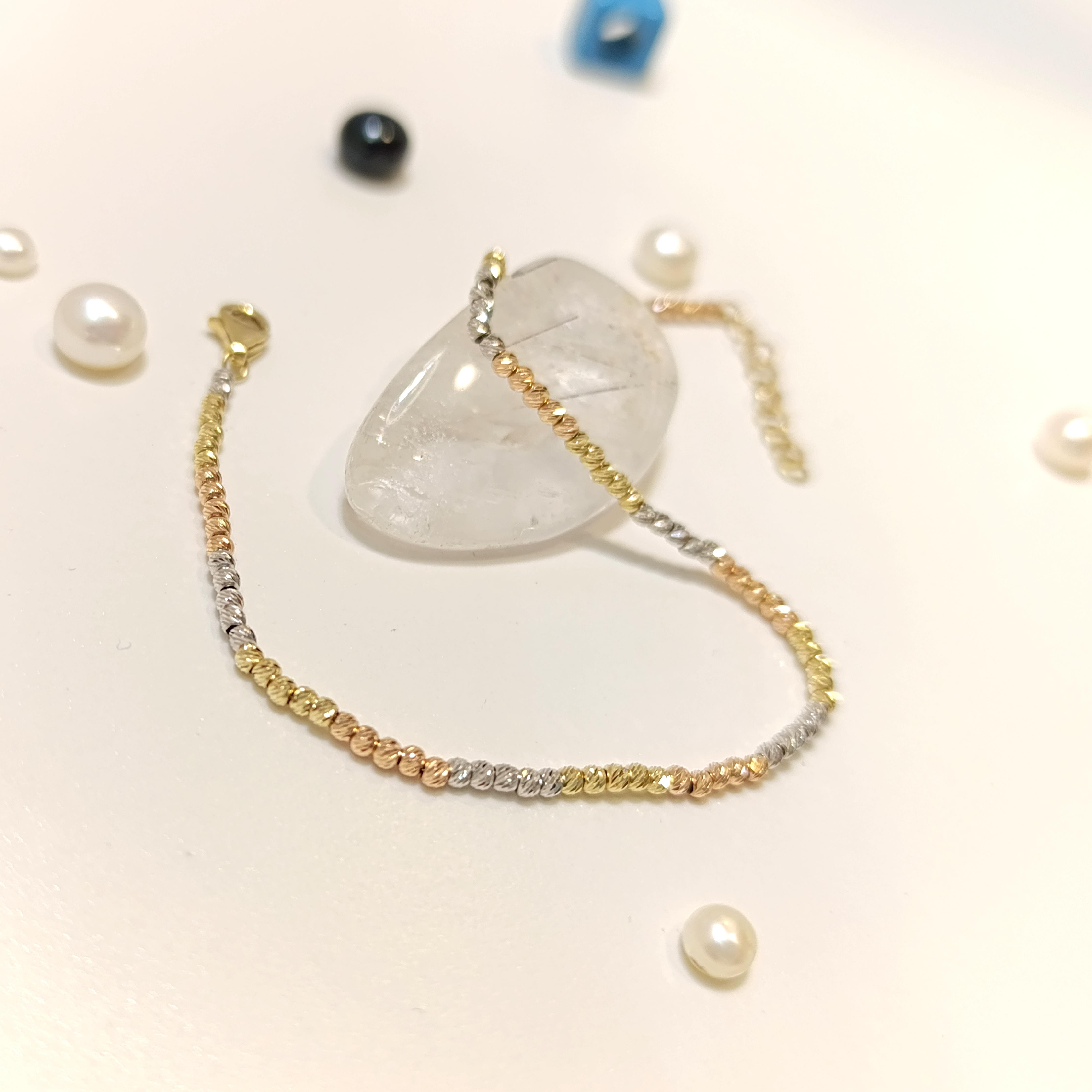 2mm Dorika Toplu Bileklik Künye 14 Ayar Altın HD VİDEOLU