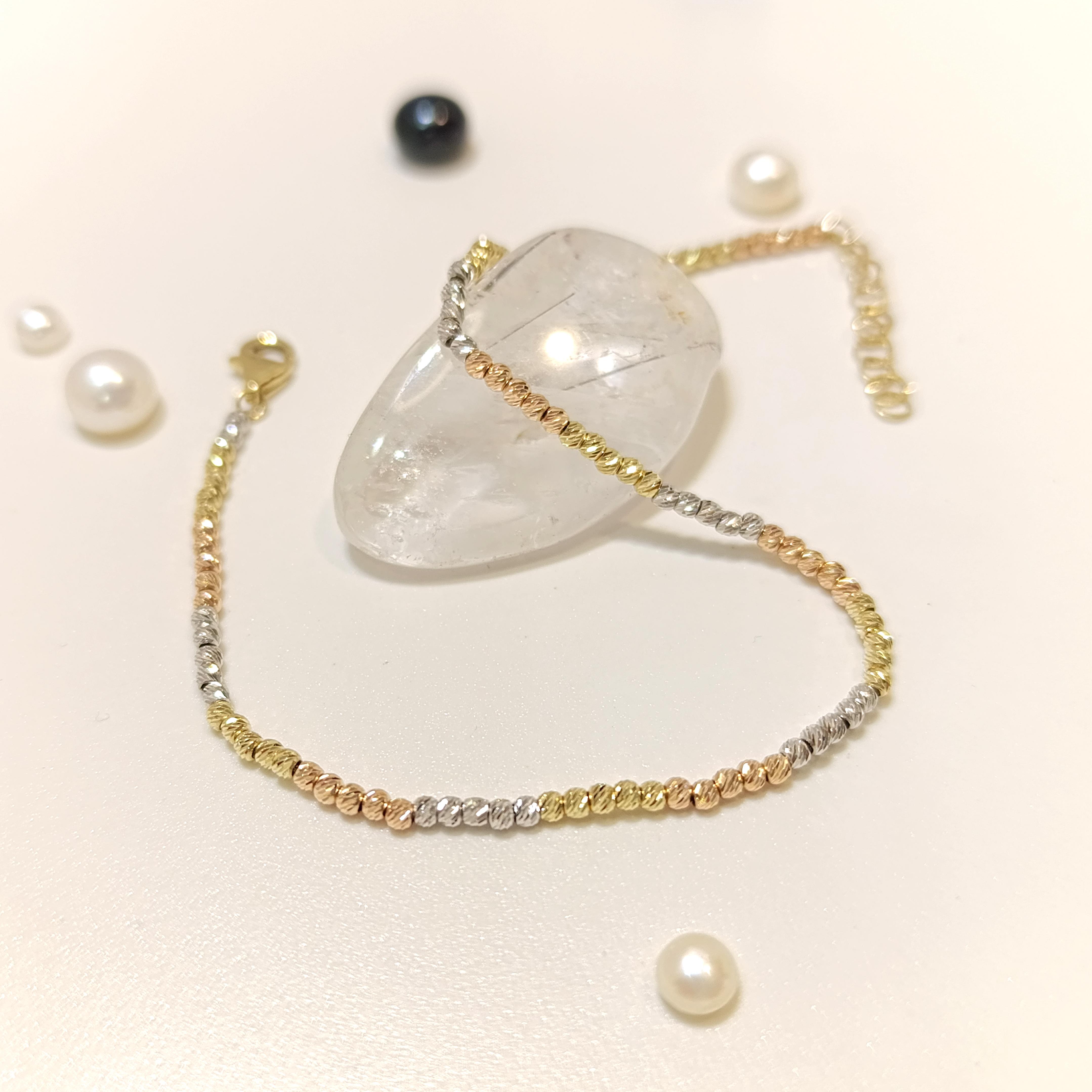 2mm Dorika Toplu Bileklik Künye 14 Ayar Altın HD VİDEOLU