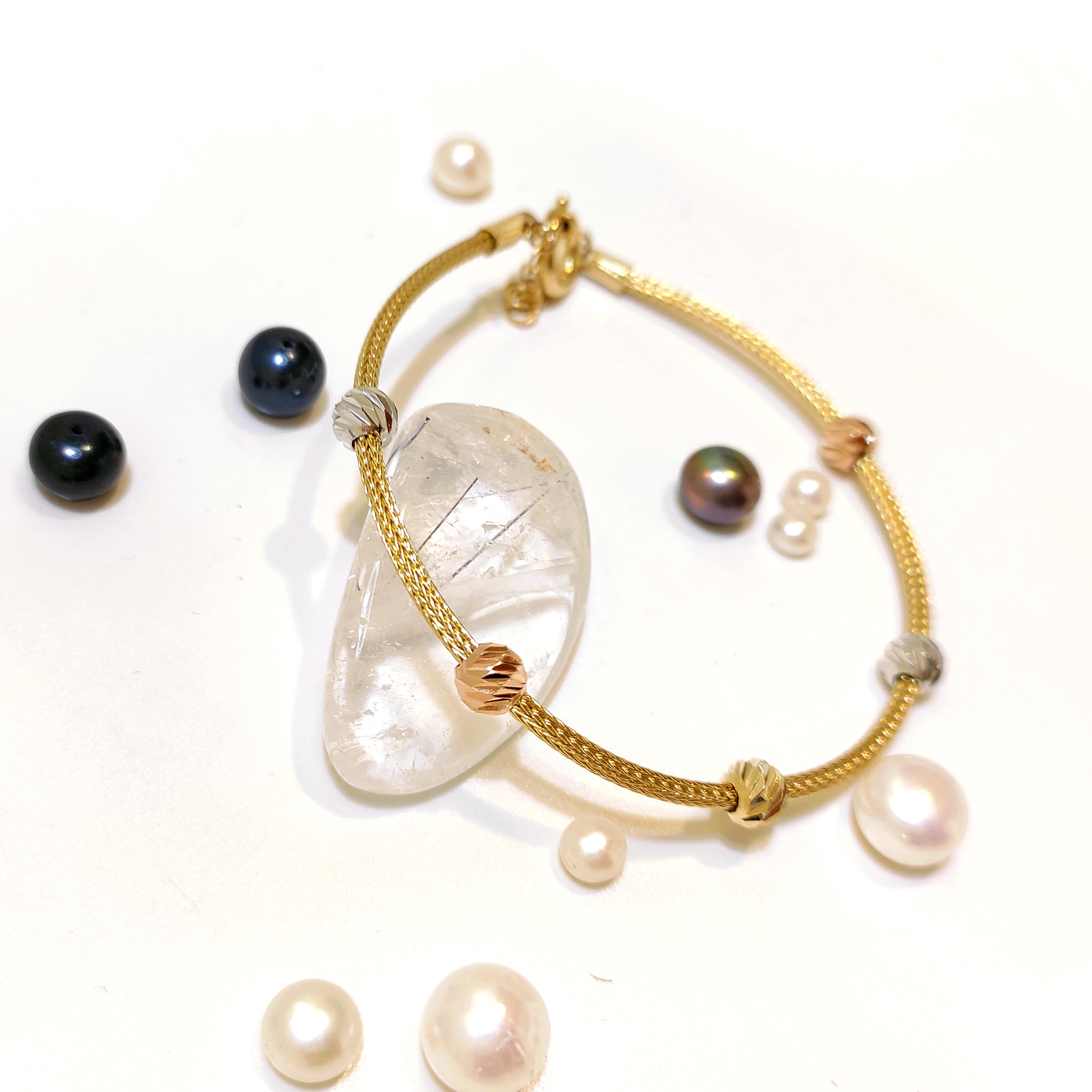 5mm Dorika Toplu Kazze Zincir Bileklik Künye 14 Ayar Altın HD VİDEOLU