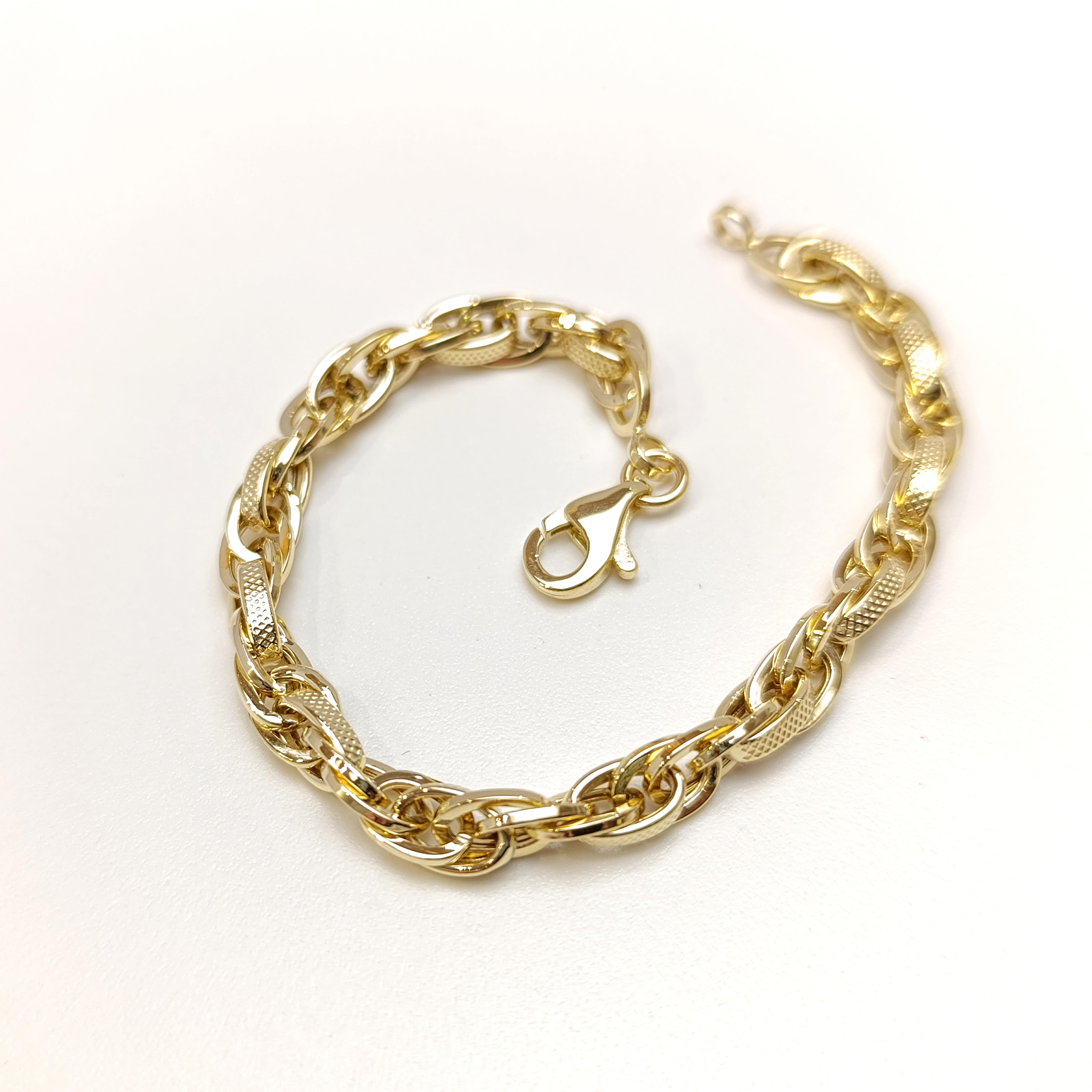 6mm Palamut Haloy Bileklik Künye 14 Ayar Altın HD VİDEOLU