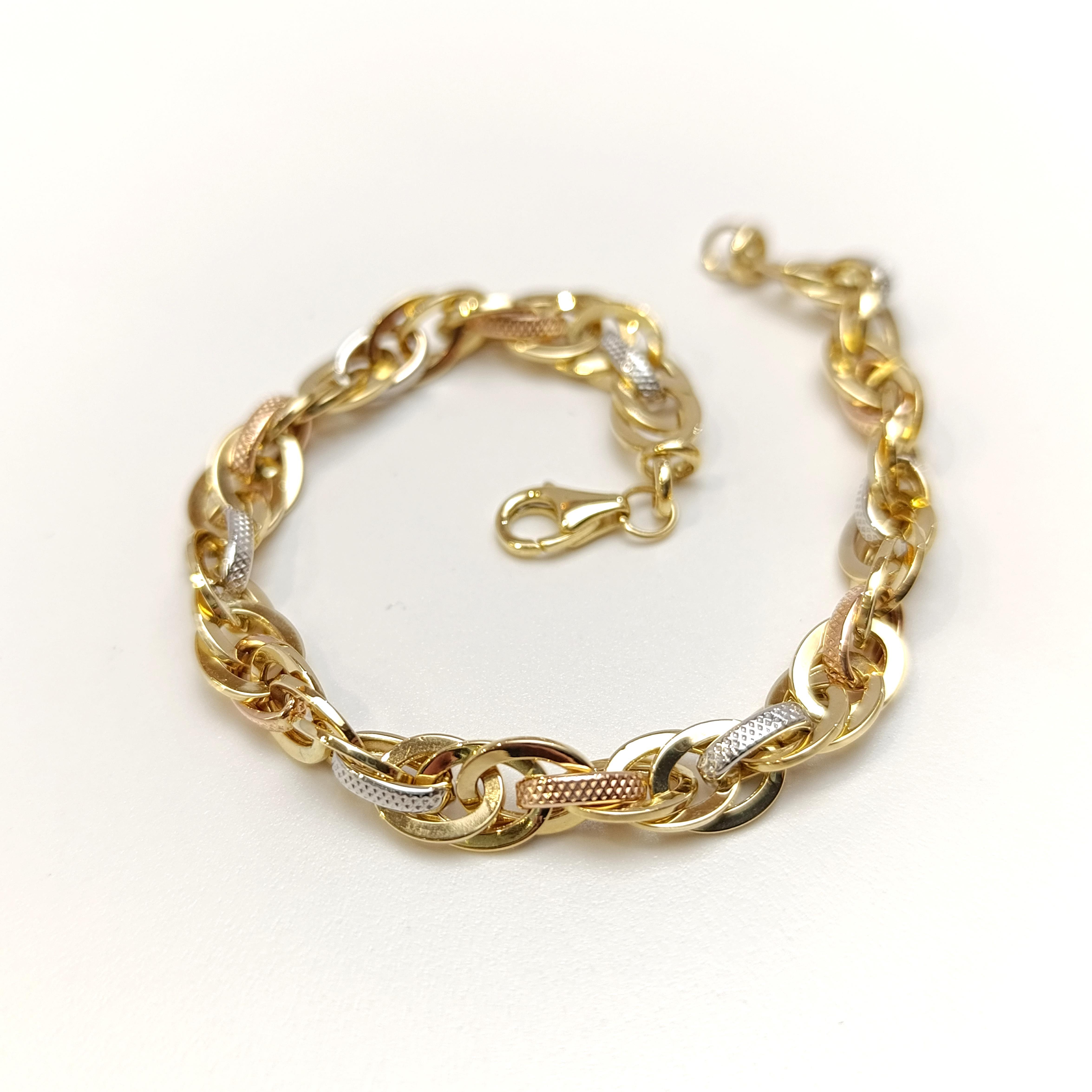 7mm Palamut Haloy Bileklik Künye 14 Ayar Altın HD VİDEOLU