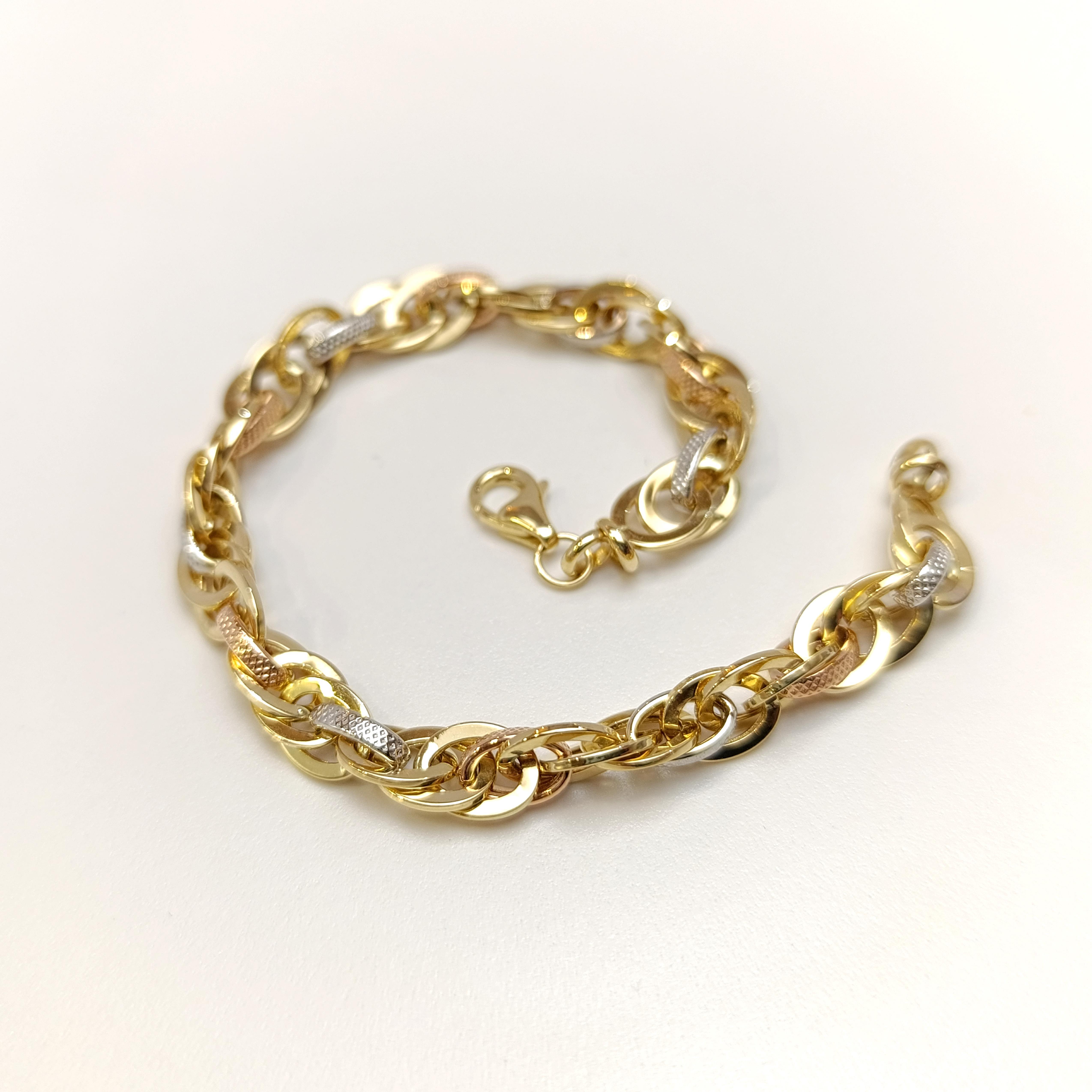 7mm Palamut Haloy Bileklik Künye 14 Ayar Altın HD VİDEOLU