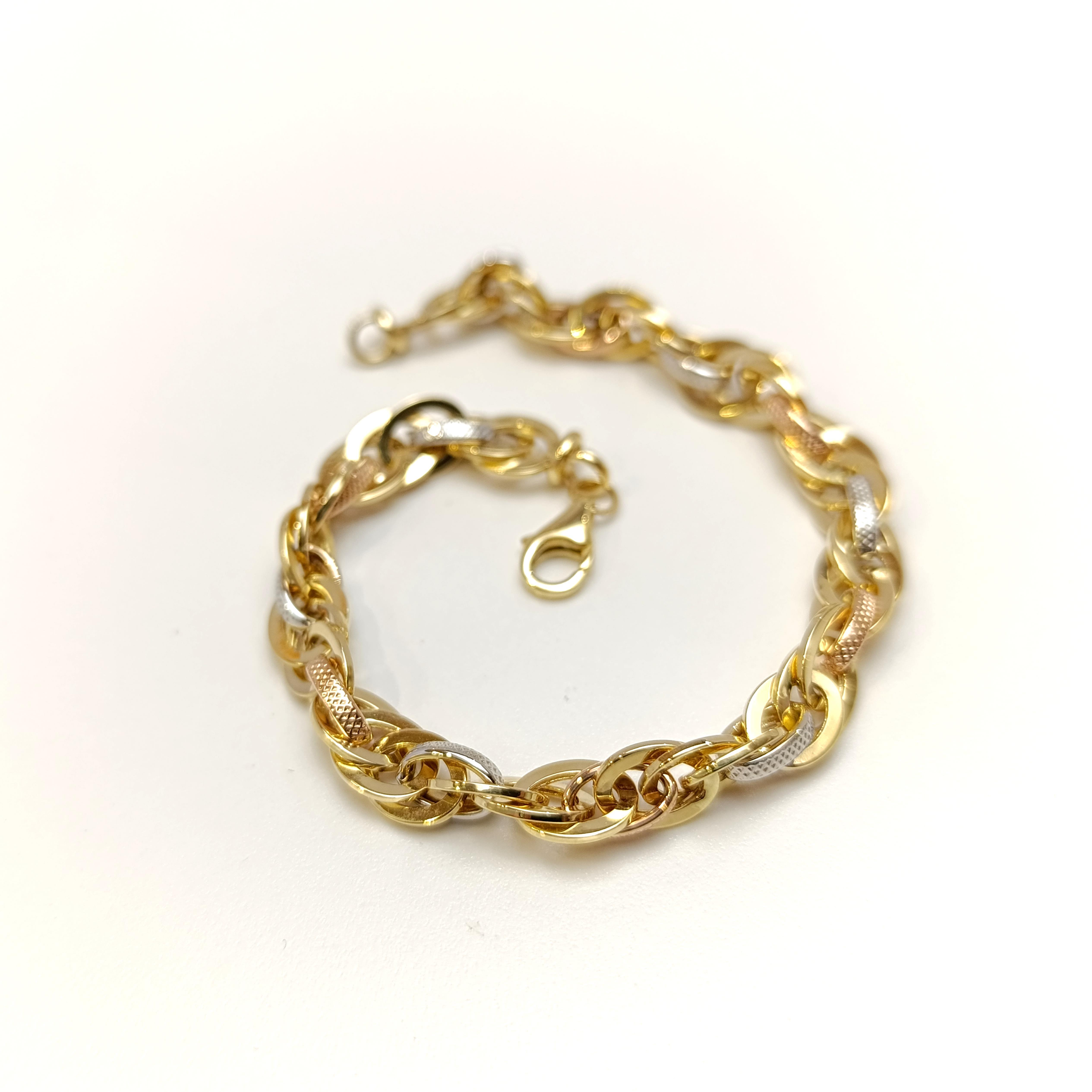 7mm Palamut Haloy Bileklik Künye 14 Ayar Altın HD VİDEOLU