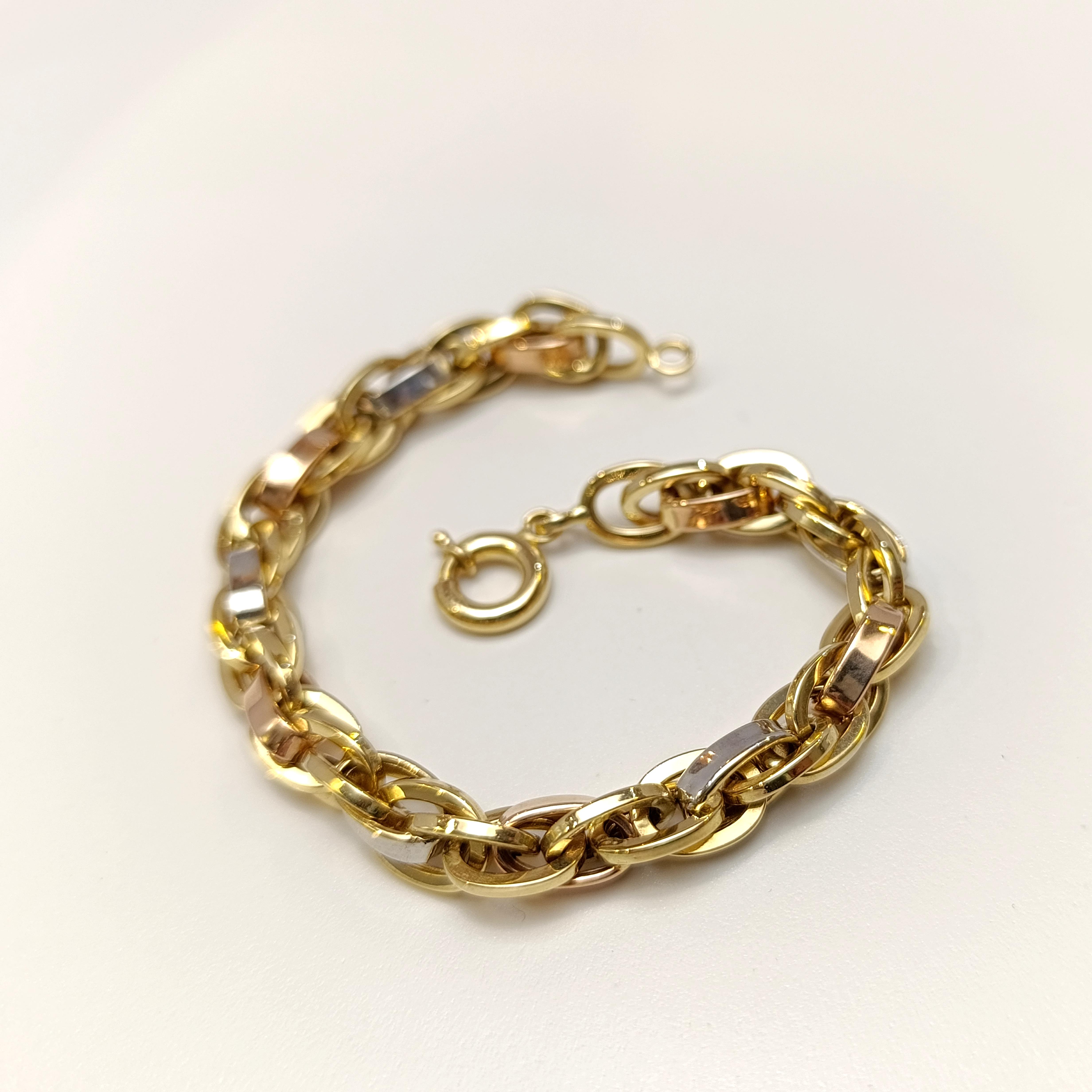 8mm Palamut Haloy Bileklik Künye 14 Ayar Altın HD VİDEOLU