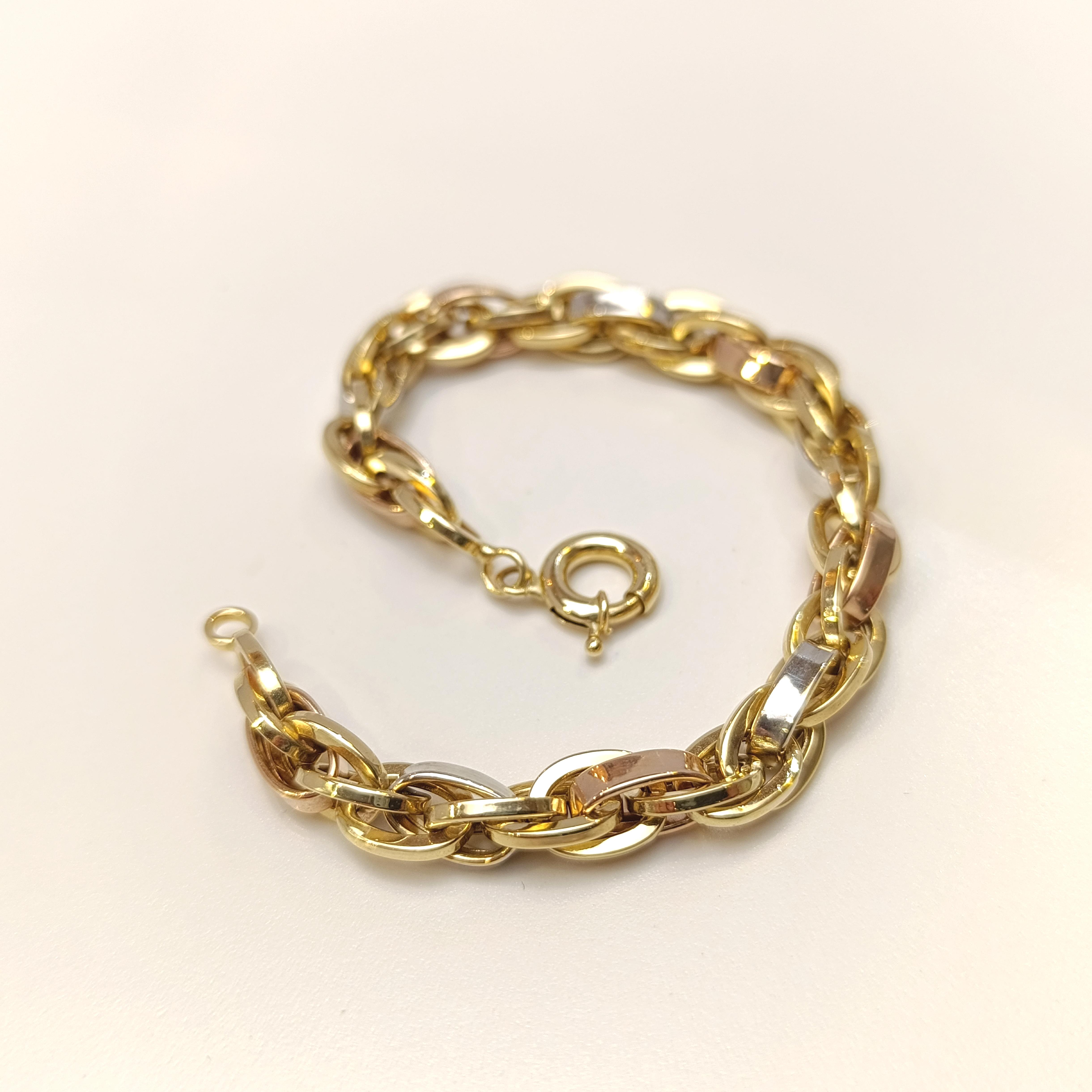 8mm Palamut Haloy Bileklik Künye 14 Ayar Altın HD VİDEOLU