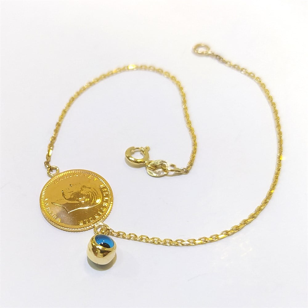 Atalira Çeyrekli Bileklik Künye Altın