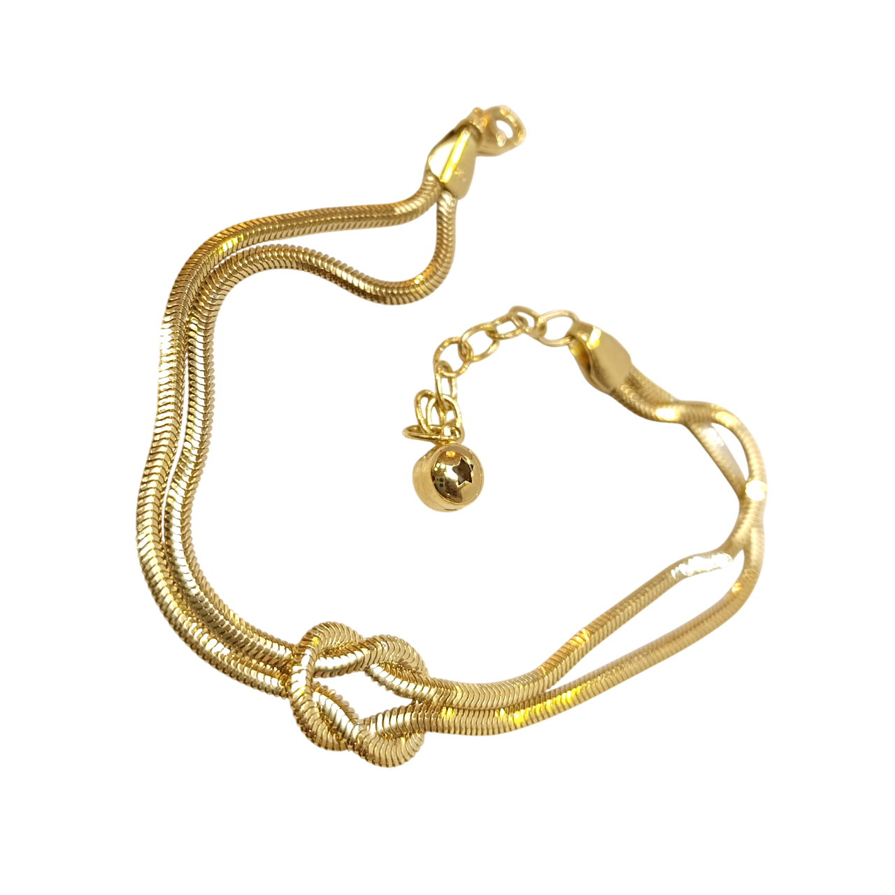 Balık Sırtı Düğüm Bileklik Künye 14 Ayar Altın HD VİDEOLU