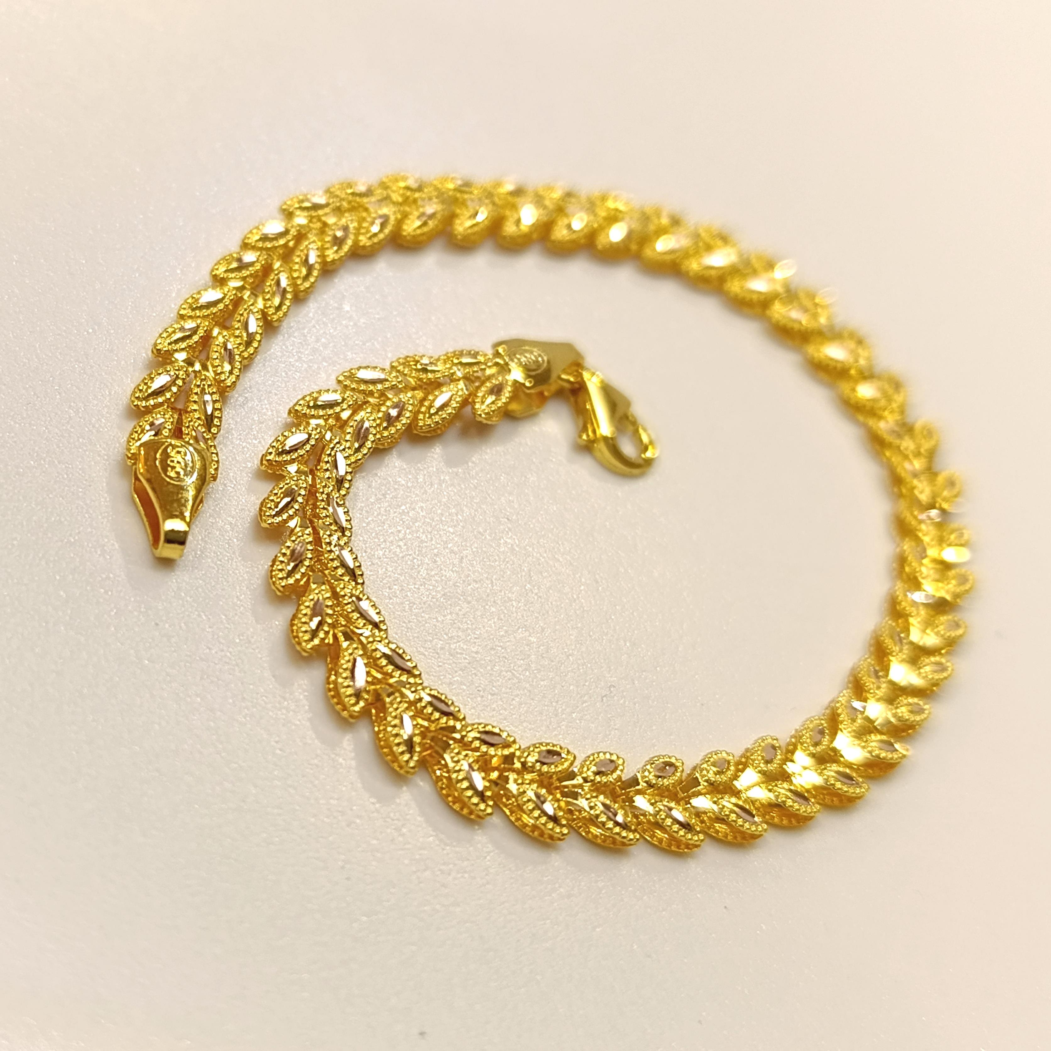 Başak Bileklik Künye 14 Ayar Altın HD VİDEOLU