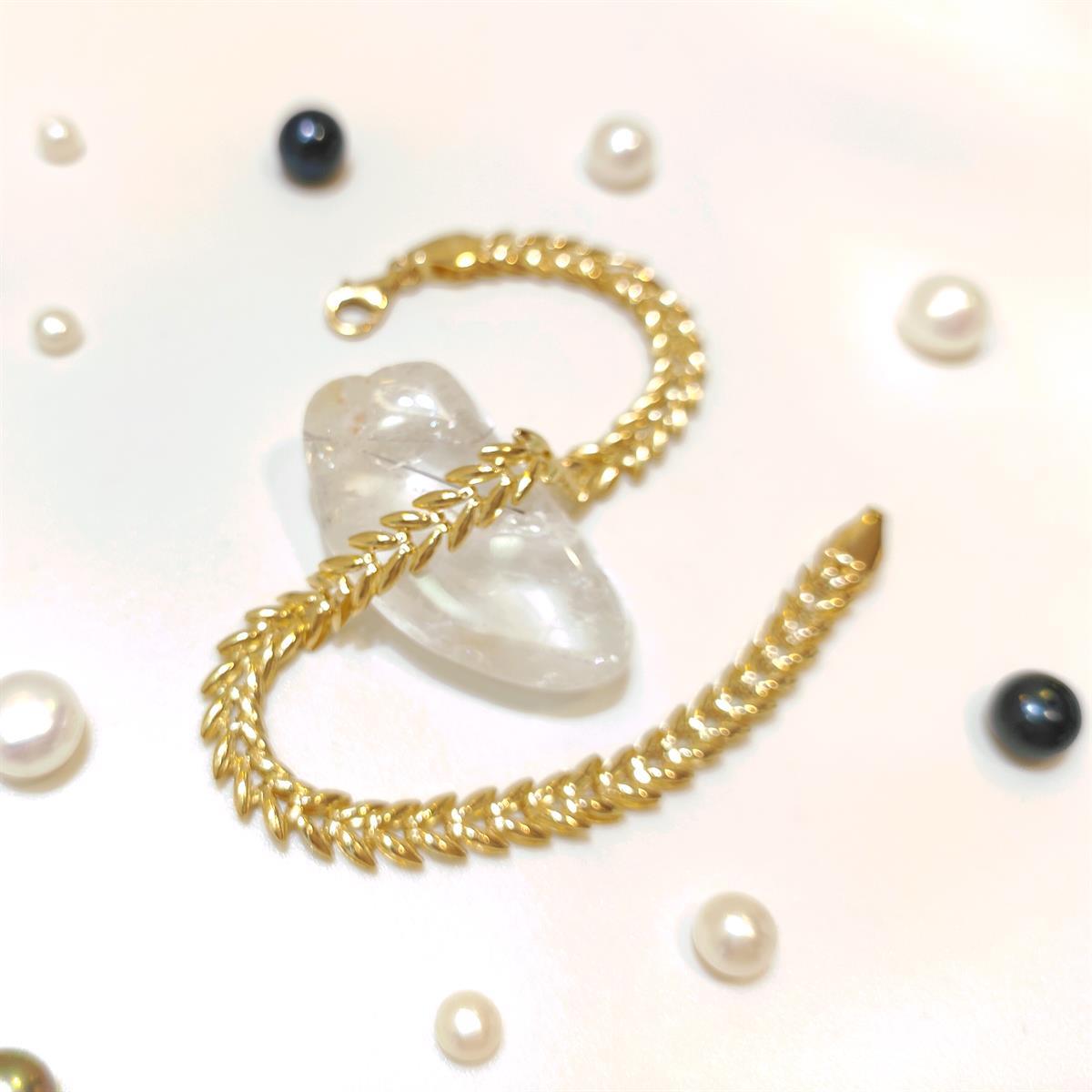 Başak Bileklik Künye 14 Ayar Altın HD VİDEOLU