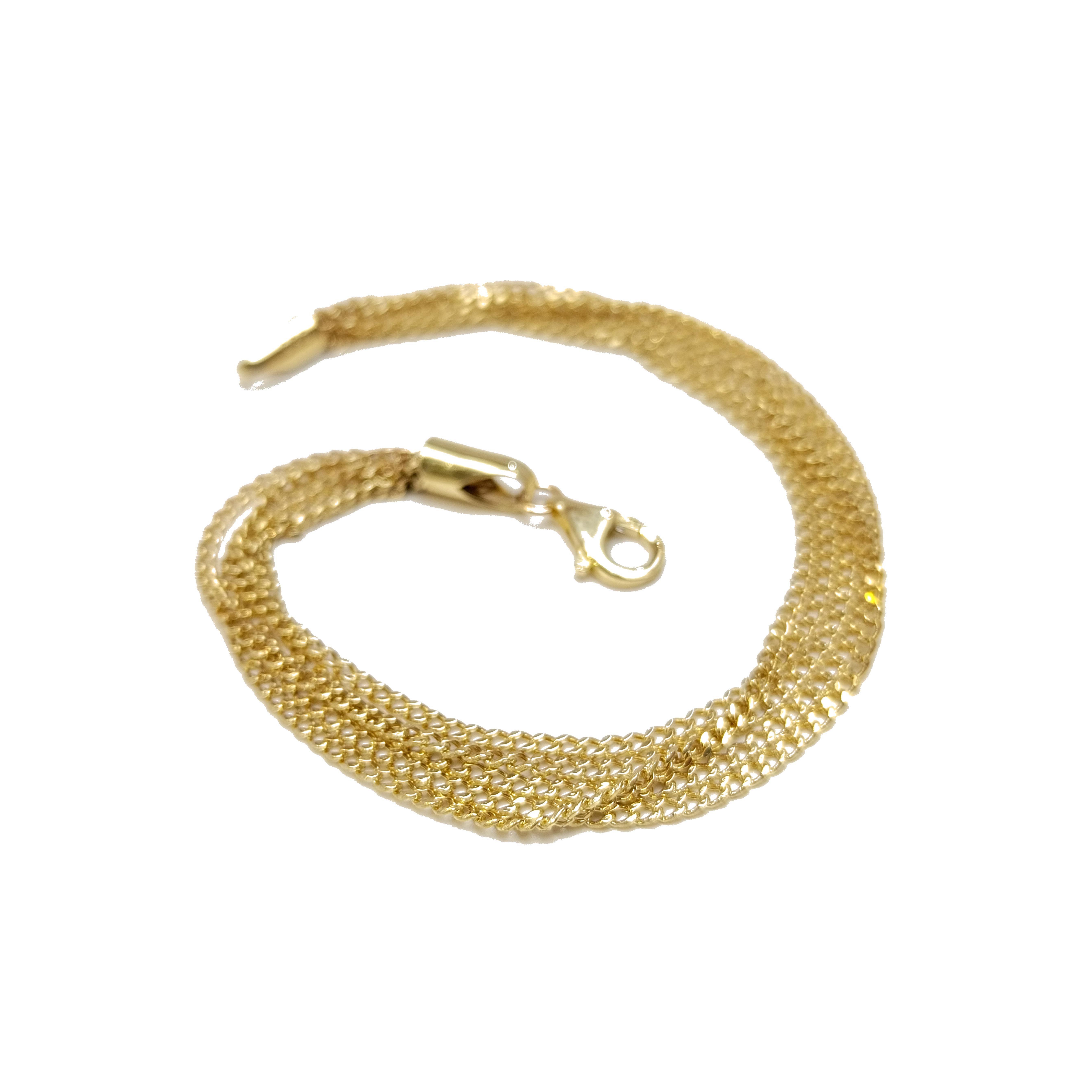 Beşli Gurmet Zincir Bileklik Künye 14 Ayar Altın HD VİDEOLU