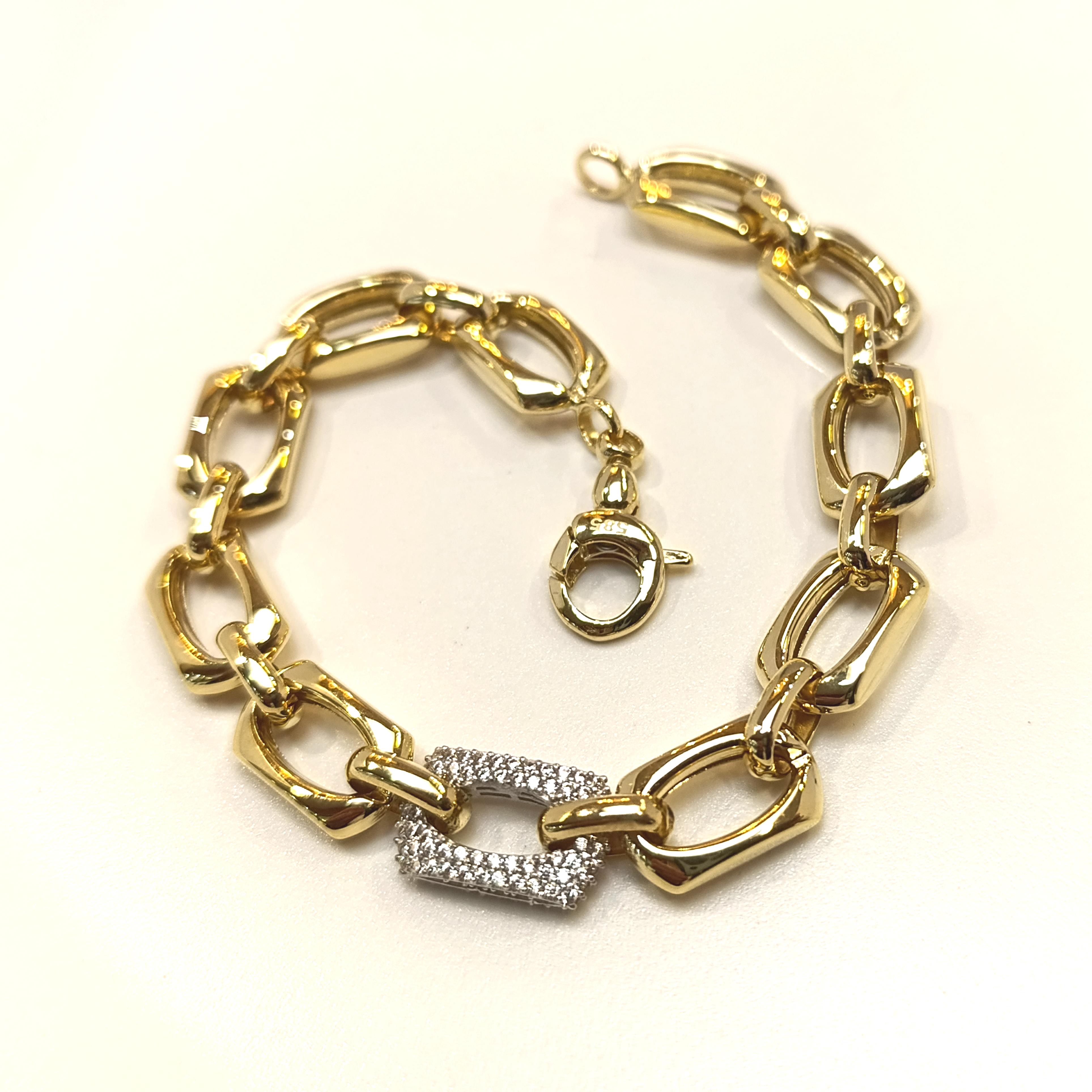 Bileklik Künye 14 Ayar Altın HD VİDEOLU