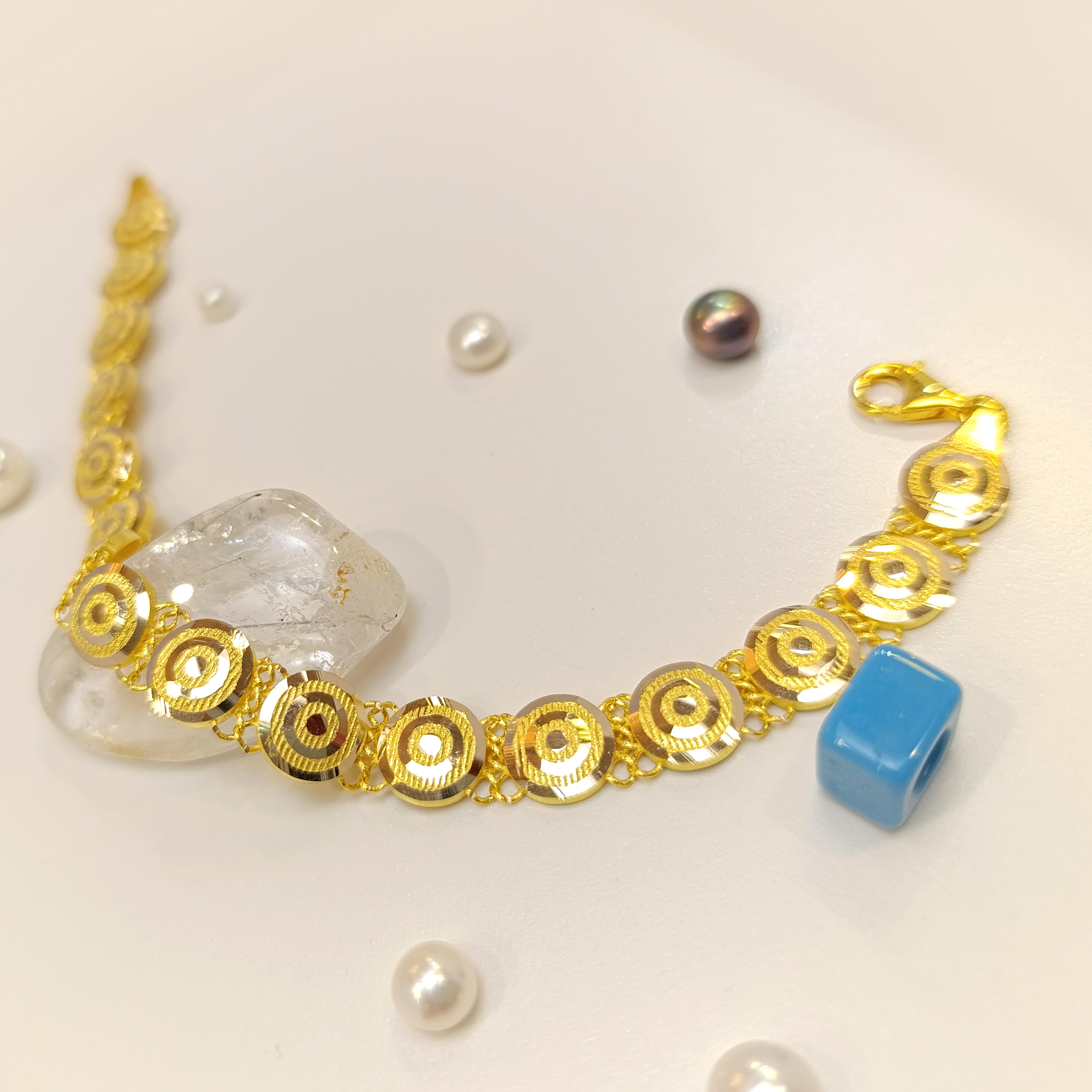 Bileklik Künye 14 Ayar Altın HD VİDEOLU