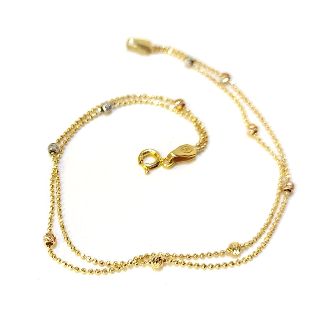 Dorika Toplu Bileklik Künye 14 Ayar Altın 4K VİDEOLU