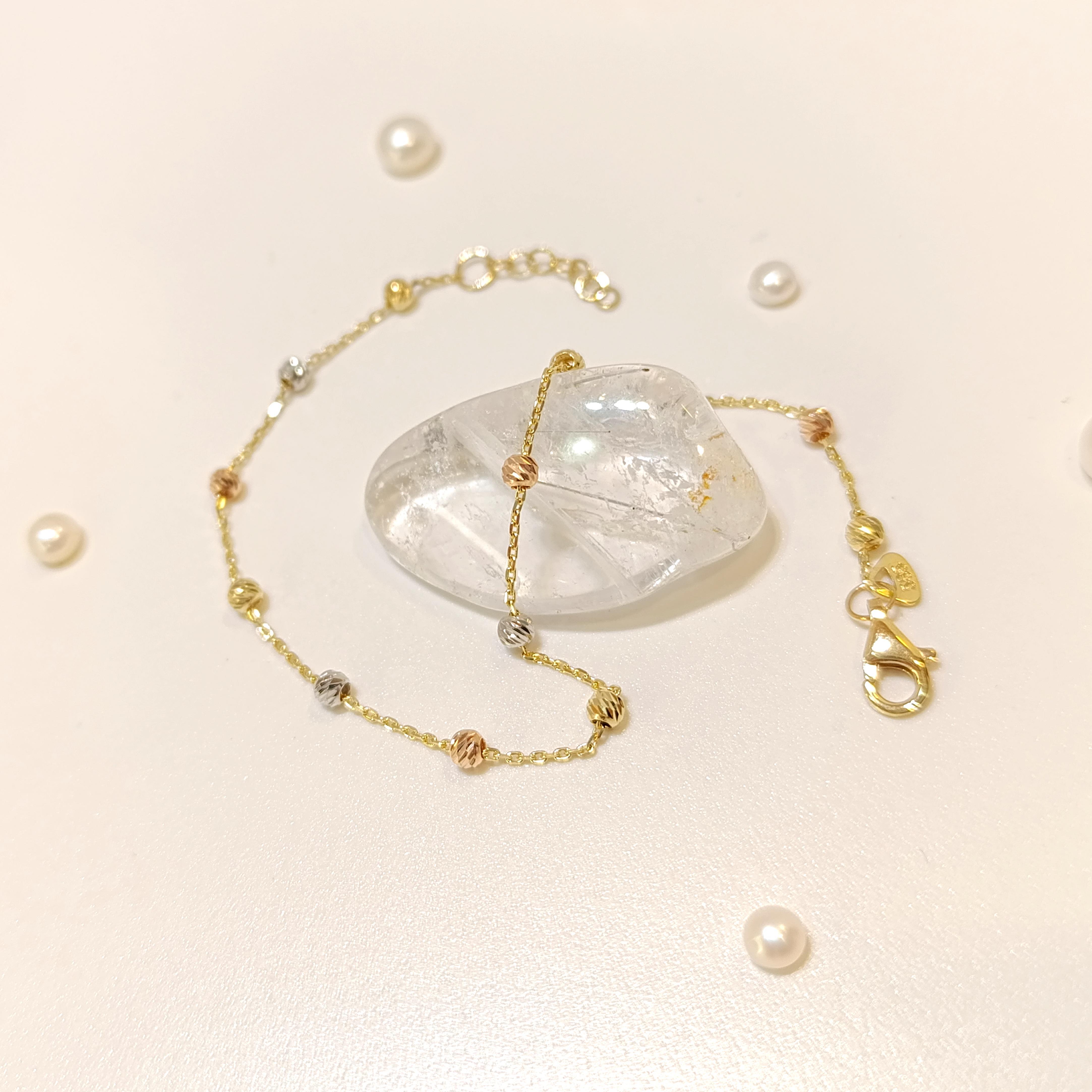 Dorika toplu Forse Zincirli Bileklik Künye 14 Ayar Altın HD VİDEOLU