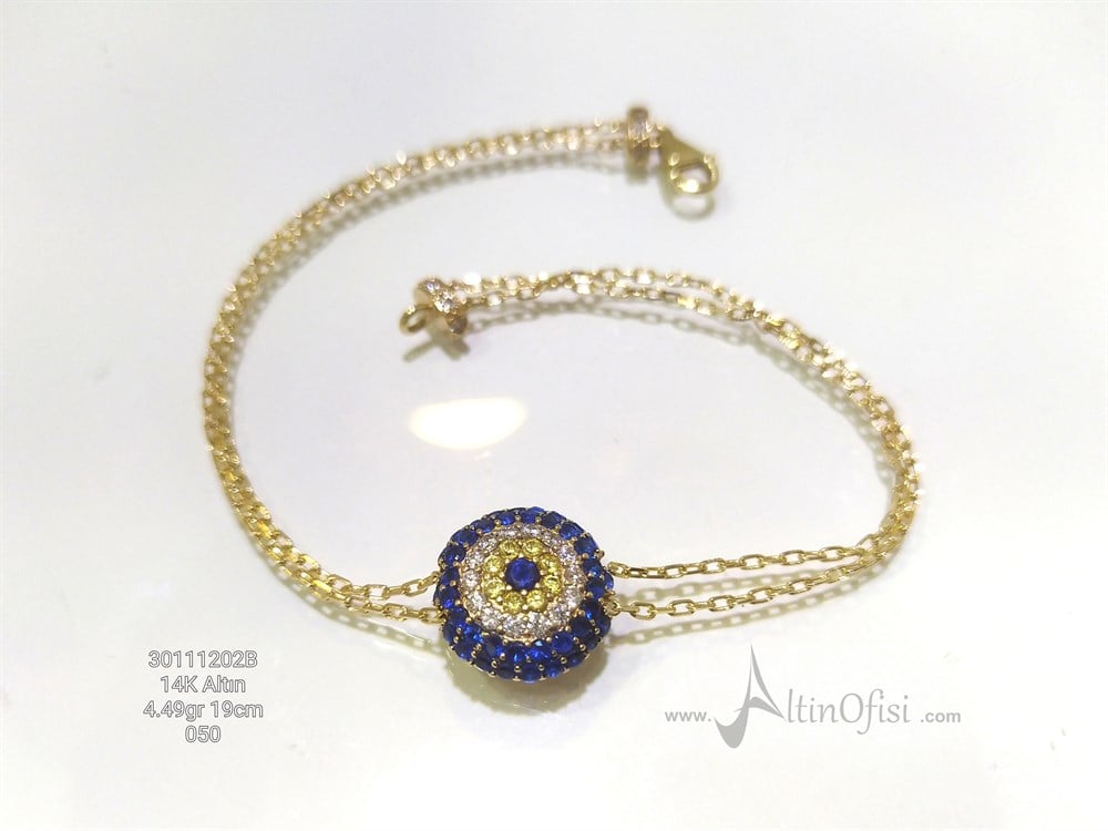 Göz Bileklik 14 Ayar Altın