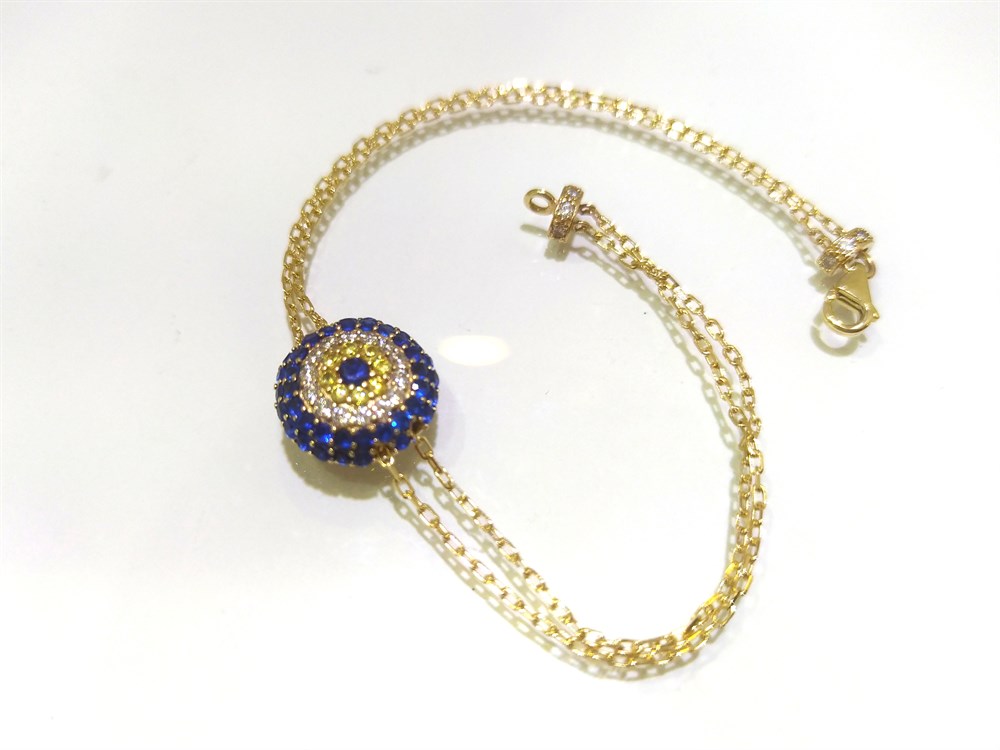 Göz Bileklik 14 Ayar Altın