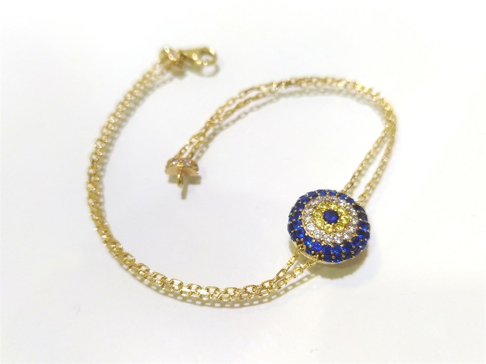 Göz Bileklik 14 Ayar Altın